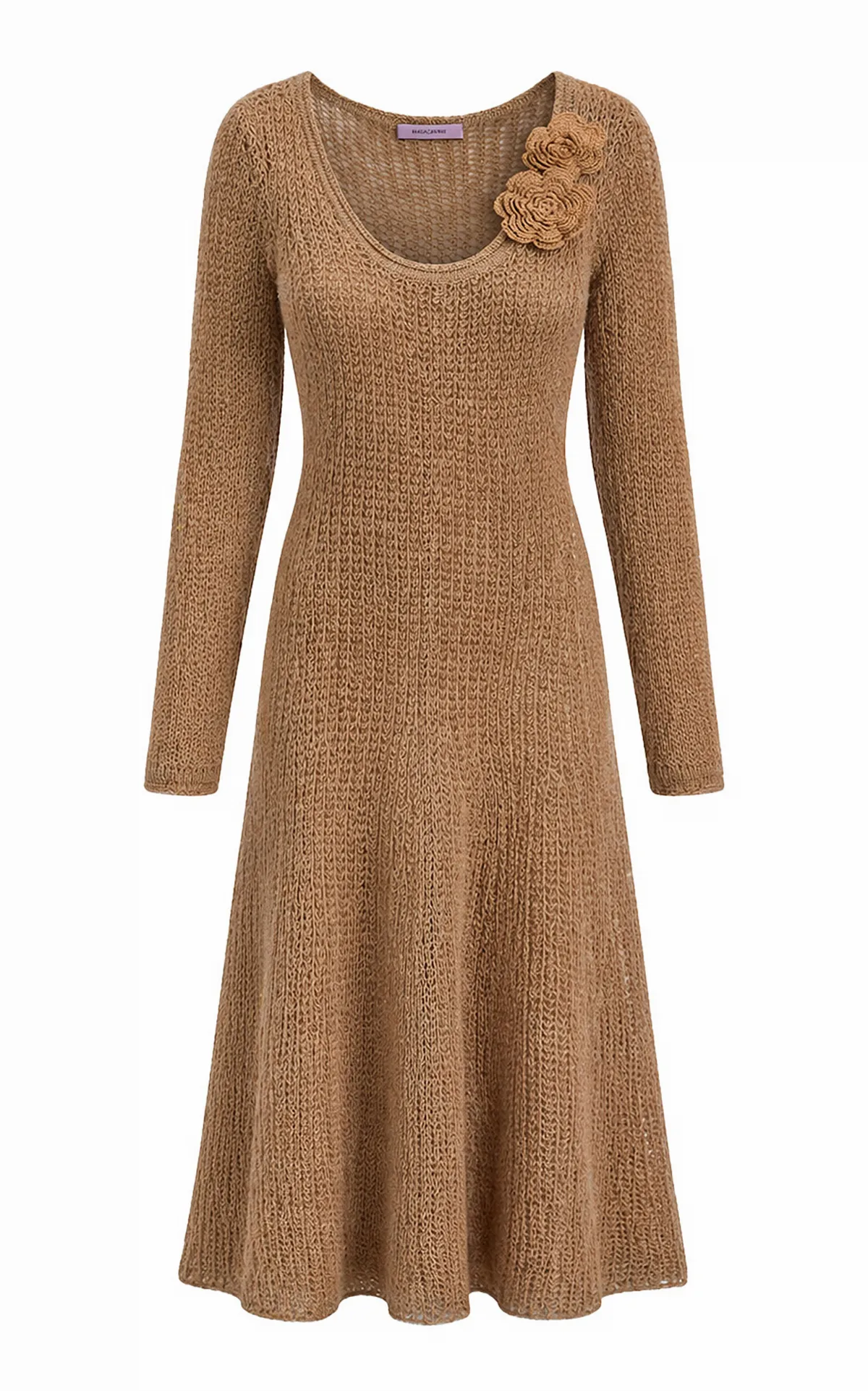Winter Lace Wool Midi Dress by Maccapani