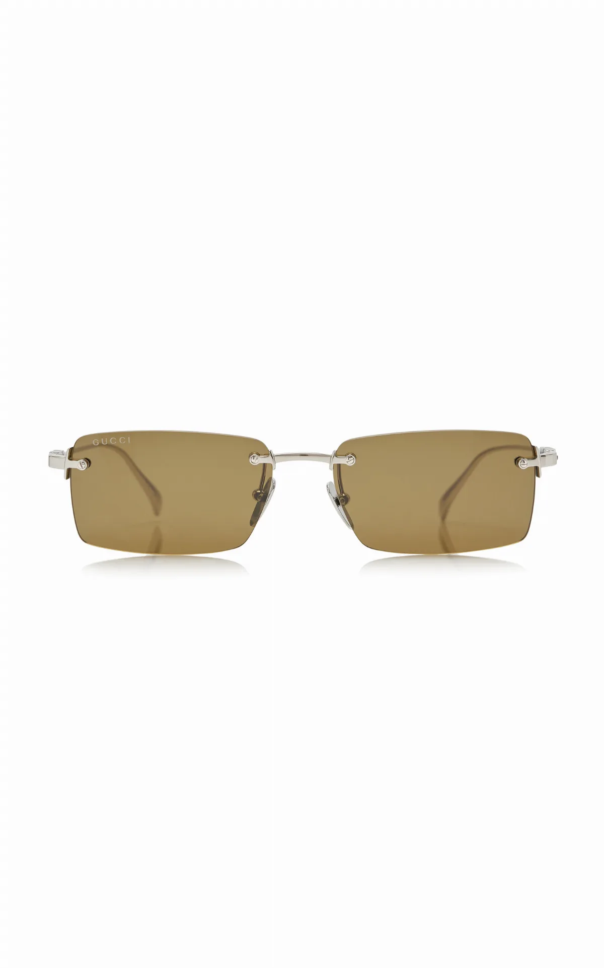Square-Frame Metal Sunglasses