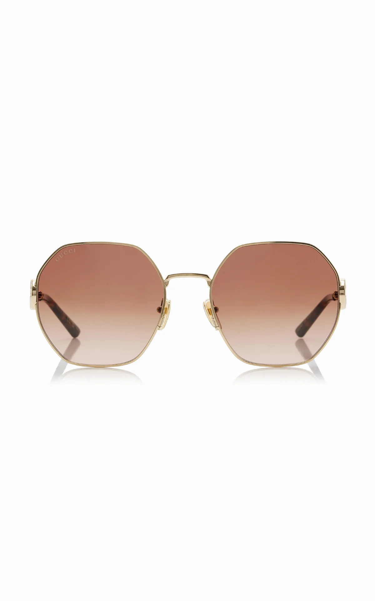 Round-Frame Metal Sunglasses by Gucci