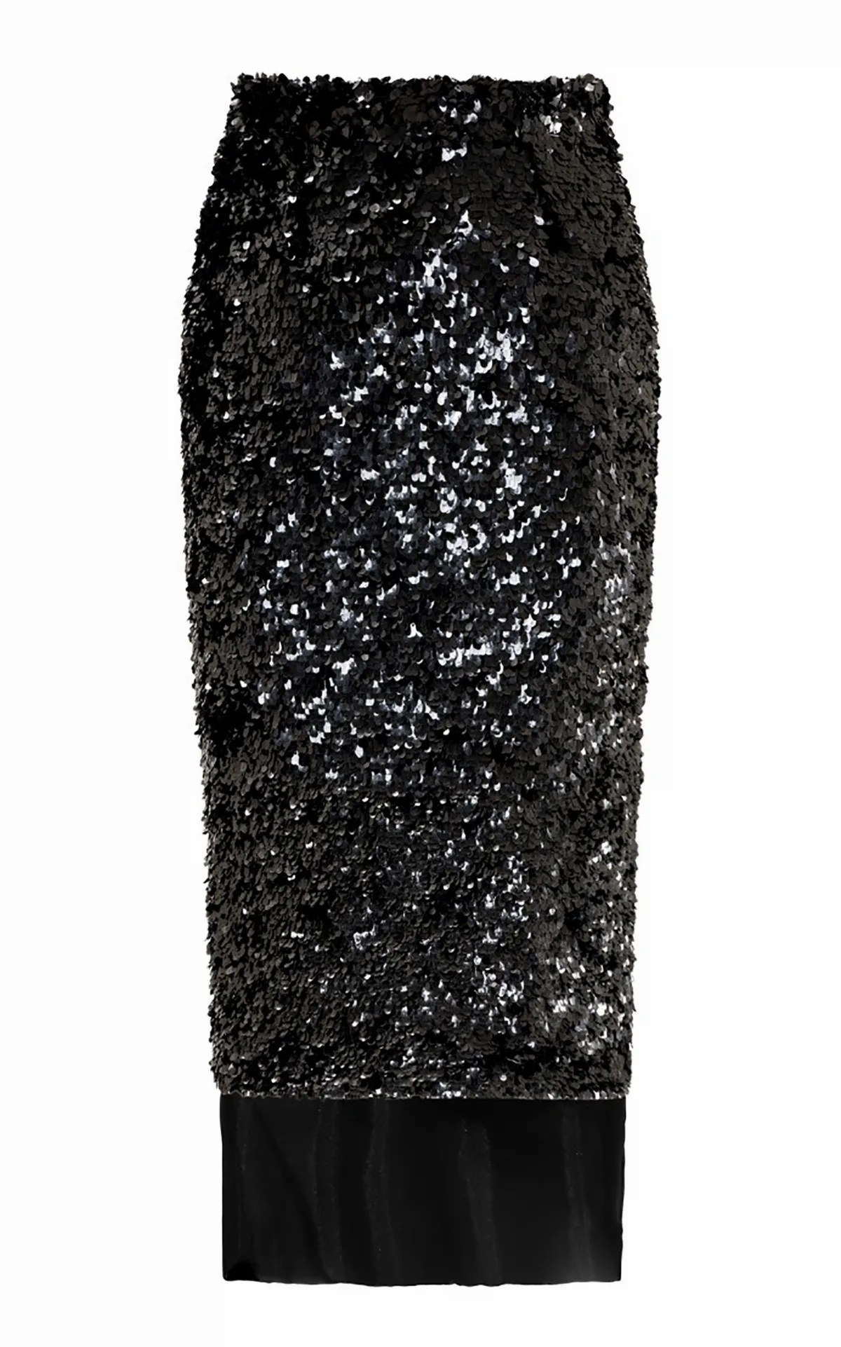 Obsidian Black Column Skirt by La Fuori