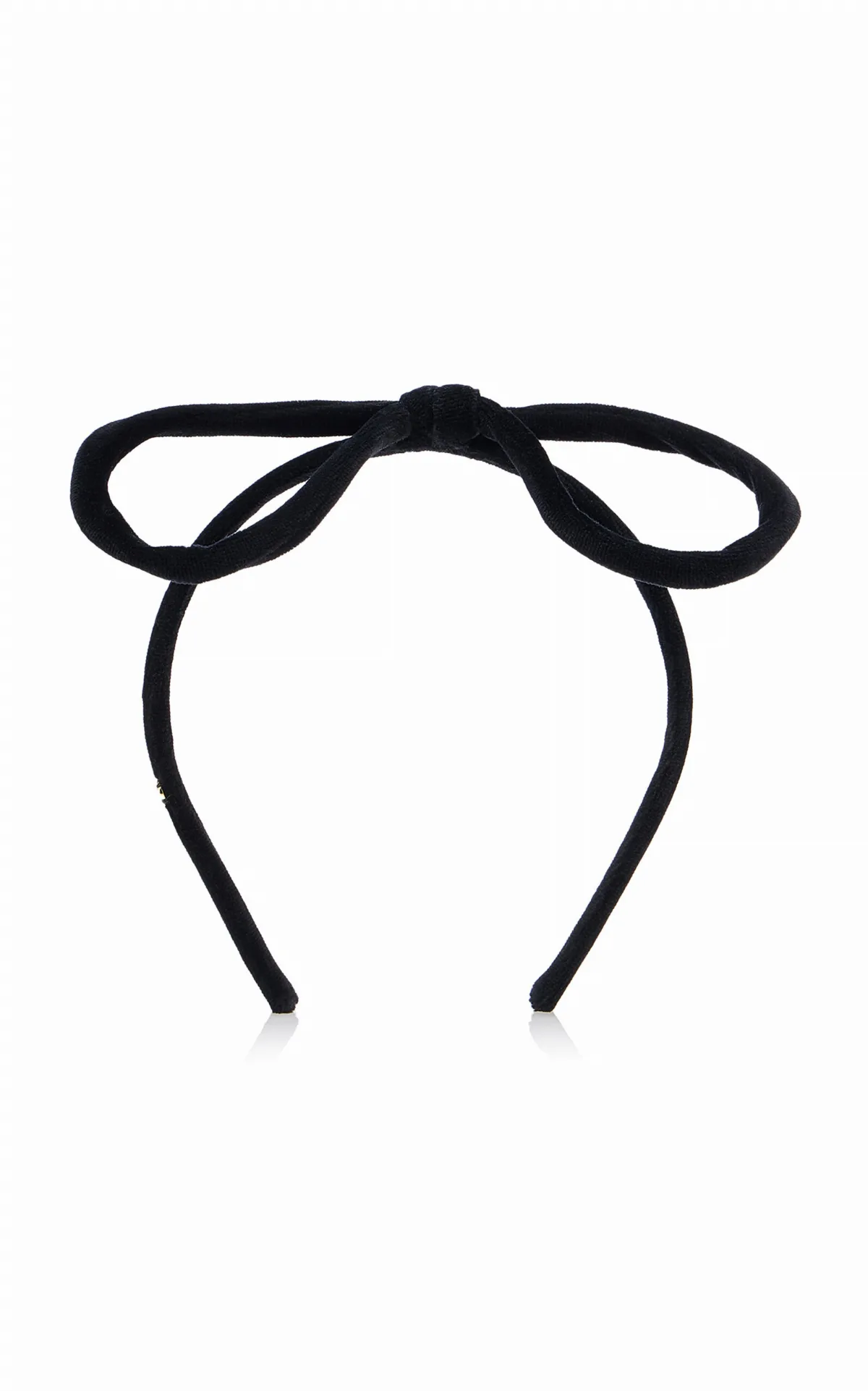 Bow-Detailed Velvet Headband by Valentino Garavani