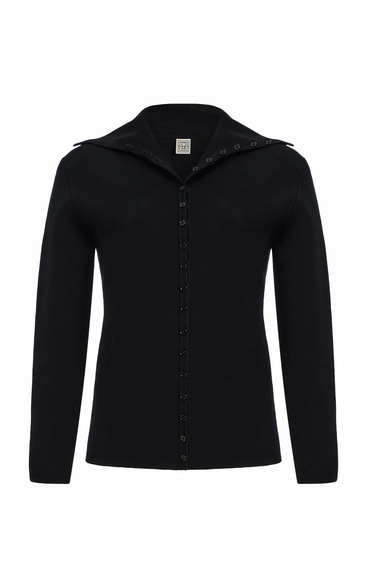 Knit Polo Cardigan by Toteme