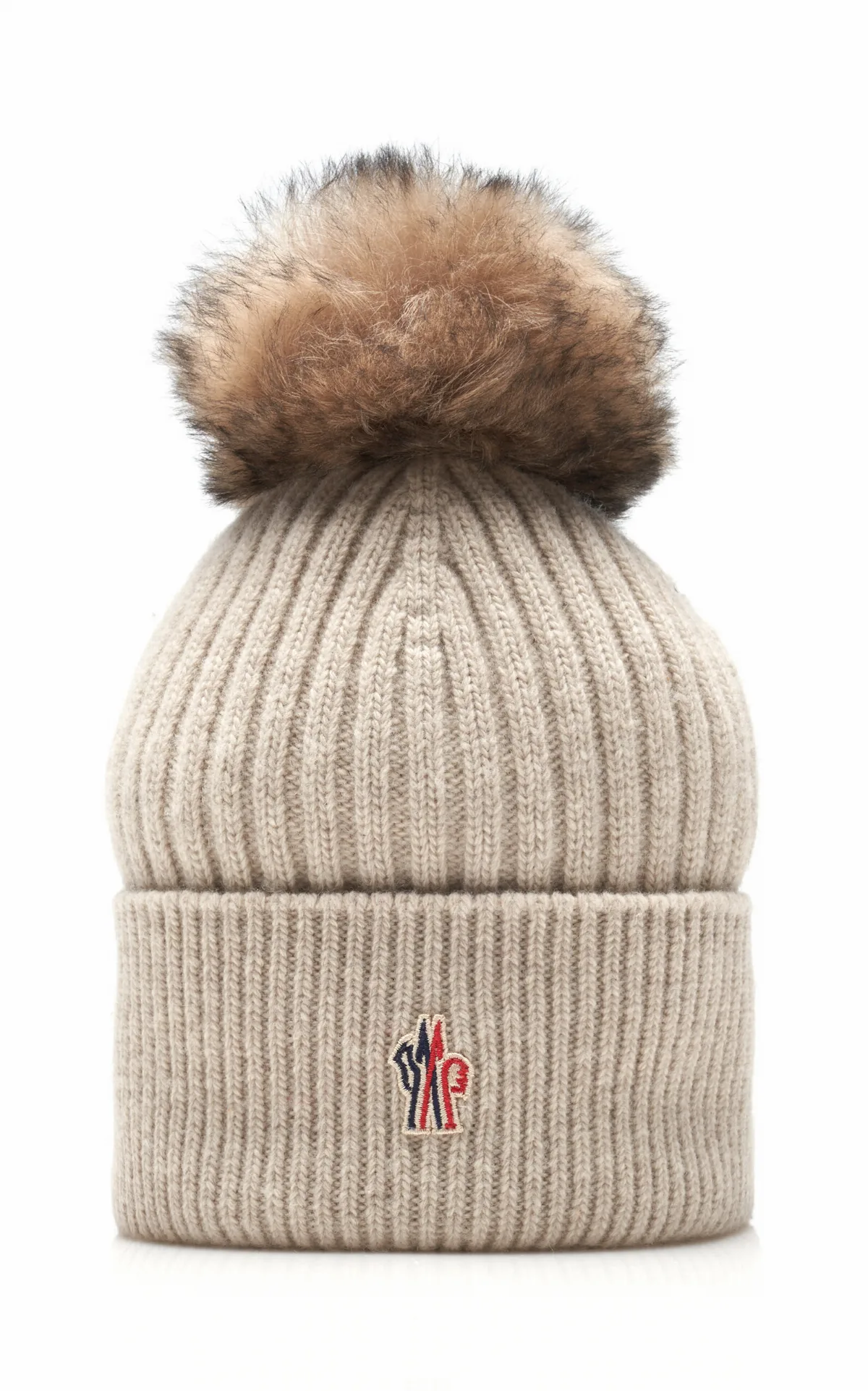 Shearling-Trimmed Wool Beanie by Moncler Grenoble