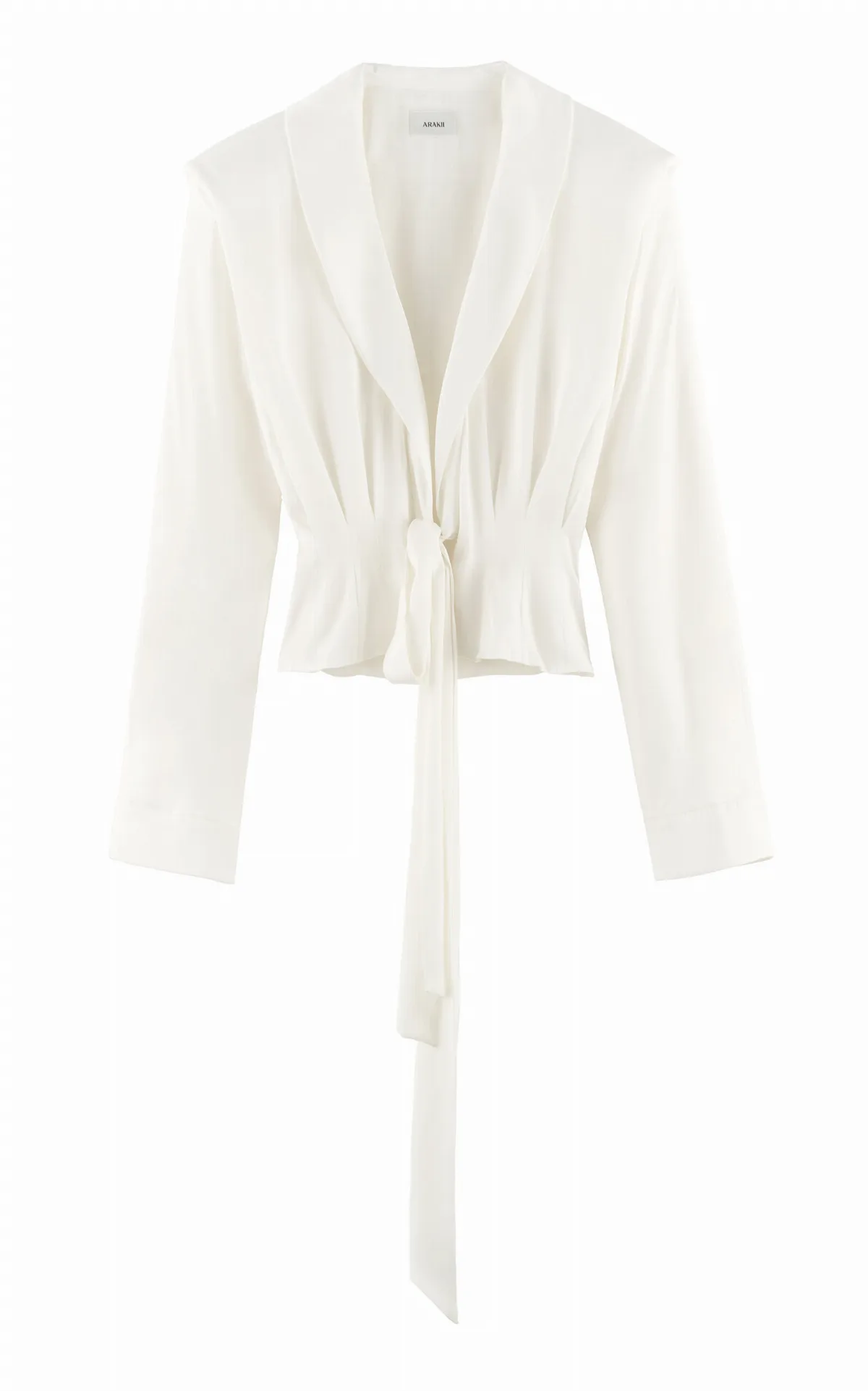 Front Tie Silk-Blend Top by ARAKII