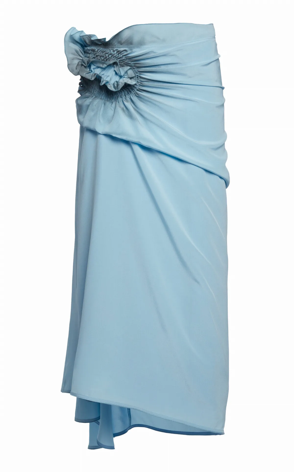 Smock-Detailed Silk Skirt by Victoria Beckham