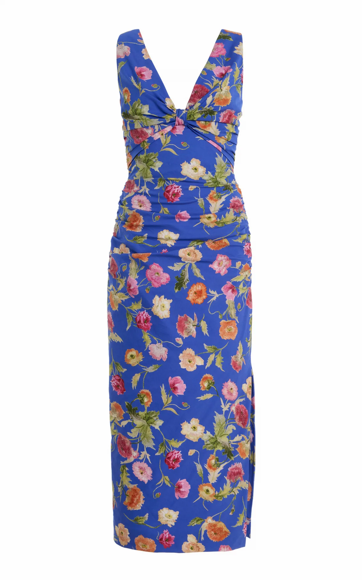 Gathered Cady Midi Dress by Carolina Herrera