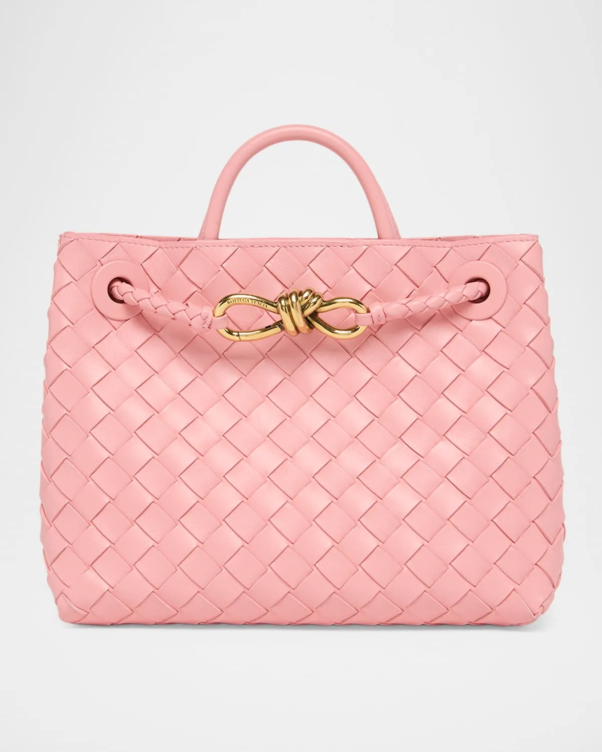 Andiamo Small Leather Top-Handle Bag