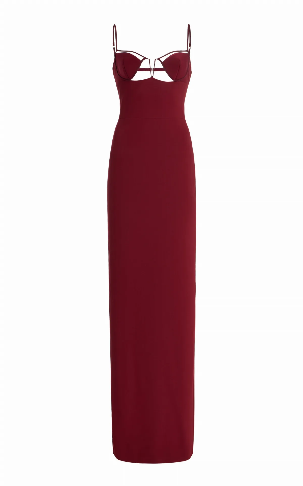 V-Wire Bra Jersey Maxi Dress by Nensi Dojaka