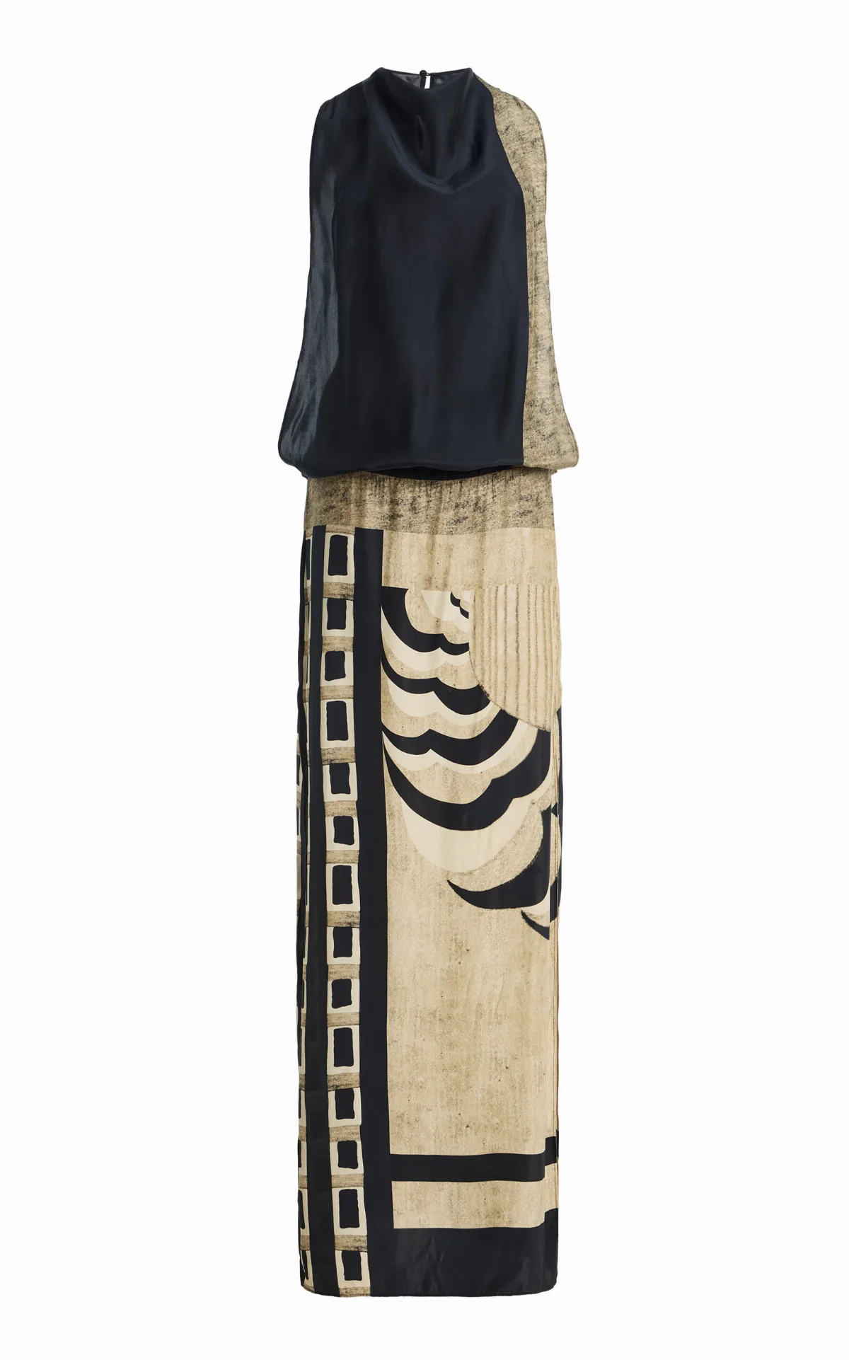 Sona Printed Silk Maxi Dress