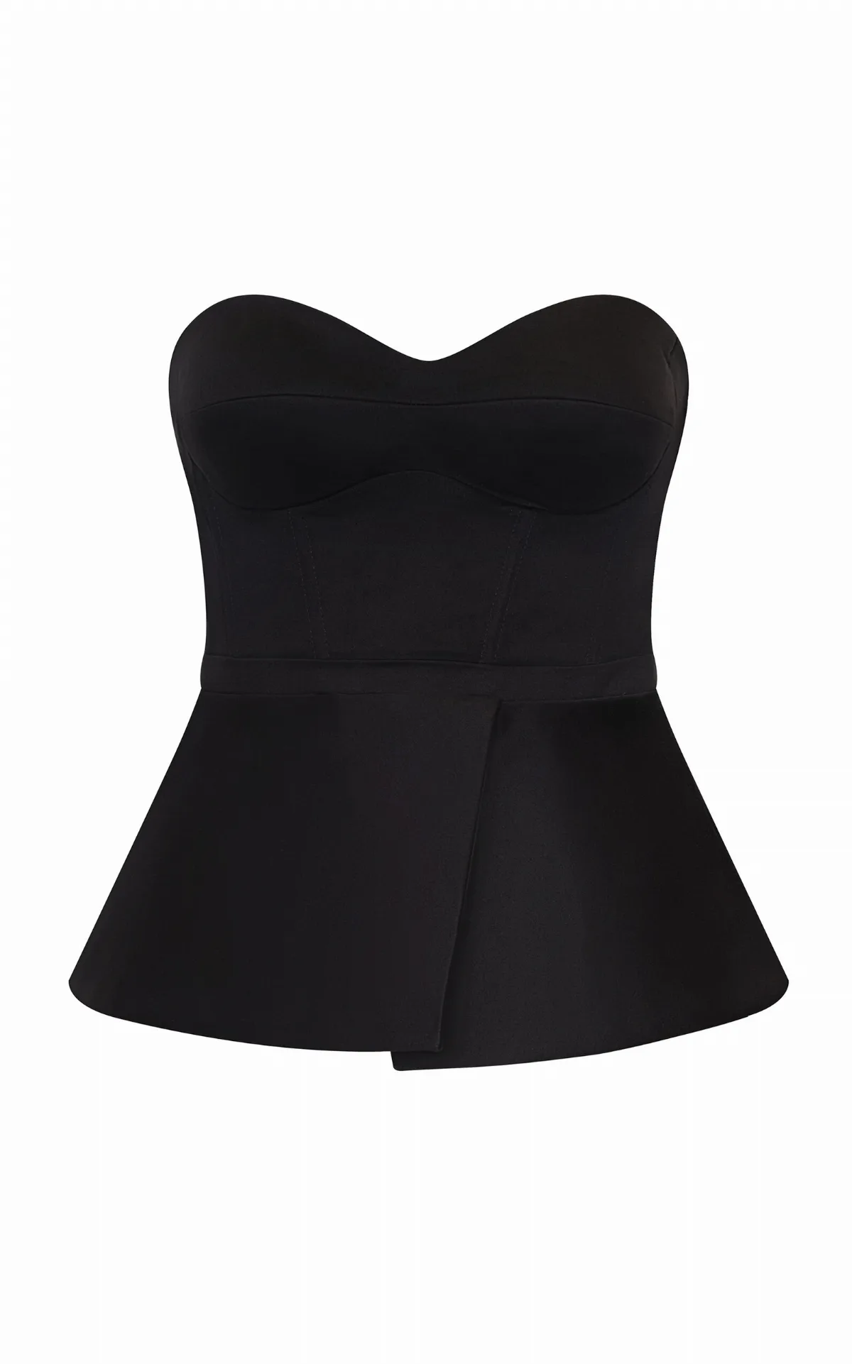 Nos Reconocemos Strapless Stretch-Cotton Top