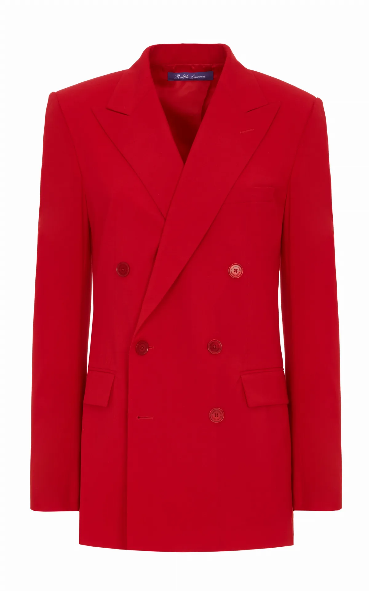 Ramona Stretch Wool-Blend Double-Breasted Blazer by Ralph Lauren