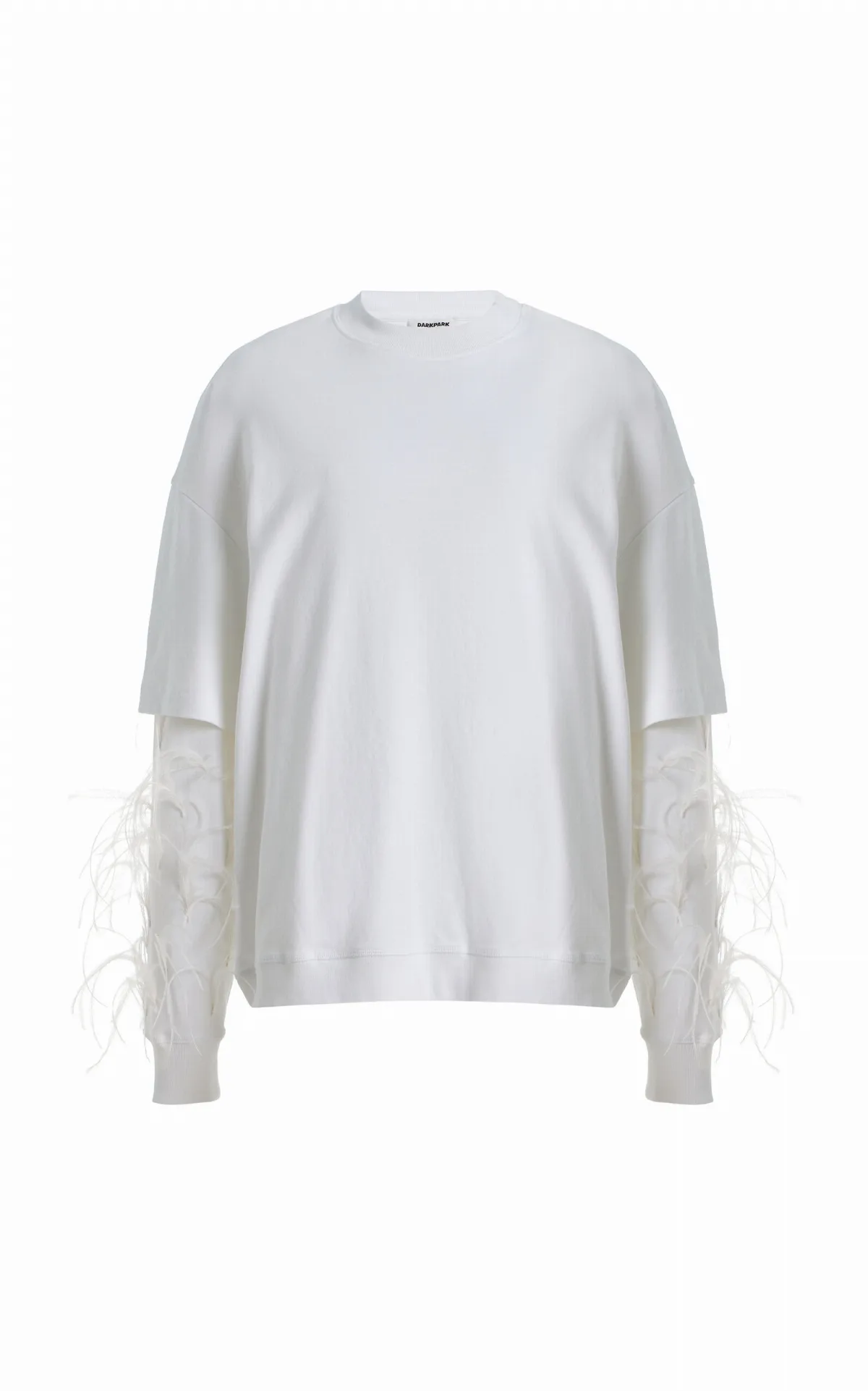 Troy Feathered Cotton T-Shirt by DARKPARK