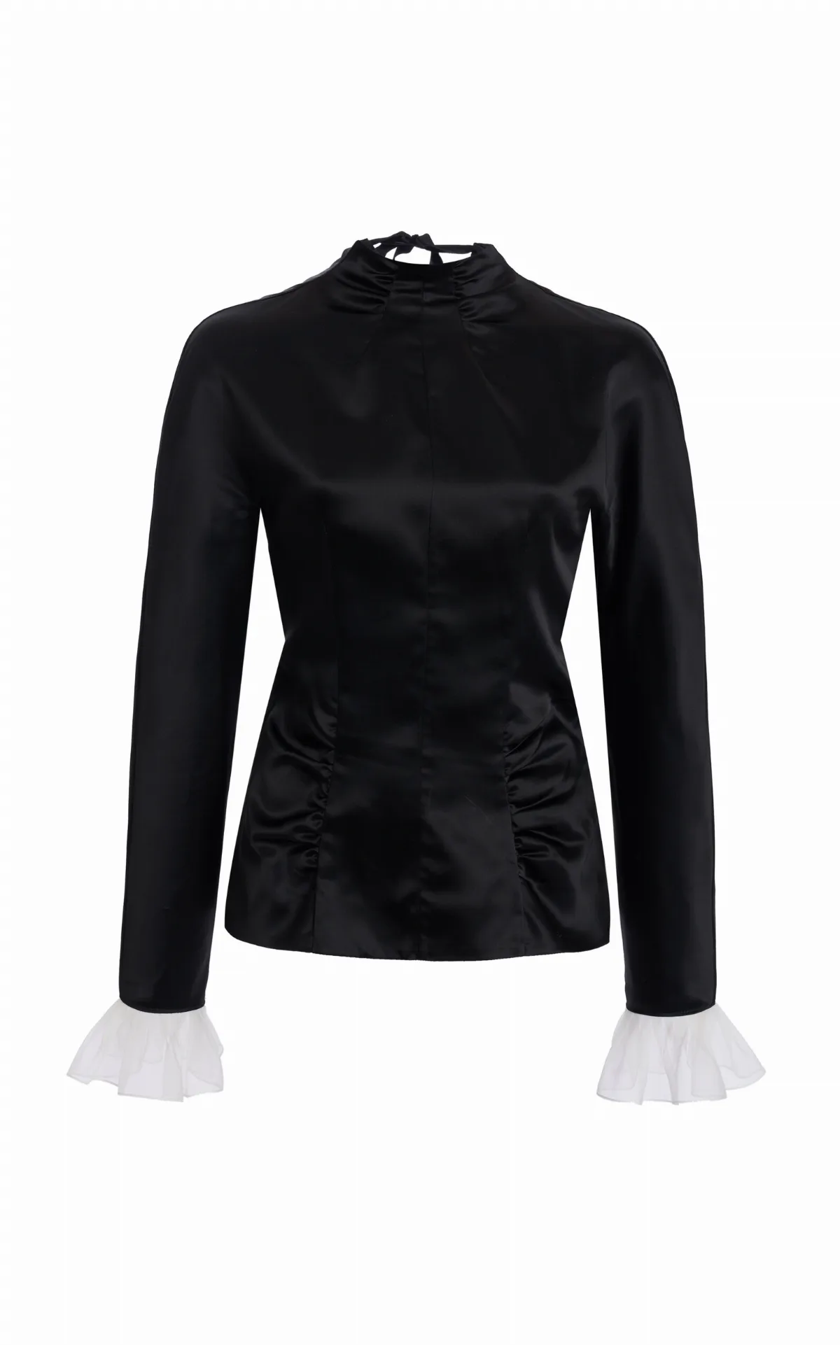Ruched Sateen Top by Valentino Garavani