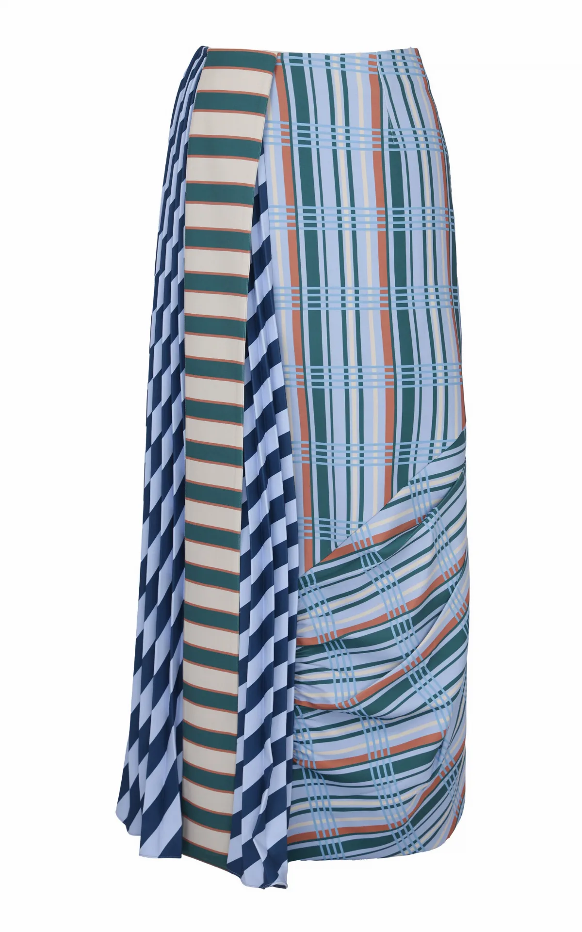 Miranda Patchwork Midi Skirt by Chorus