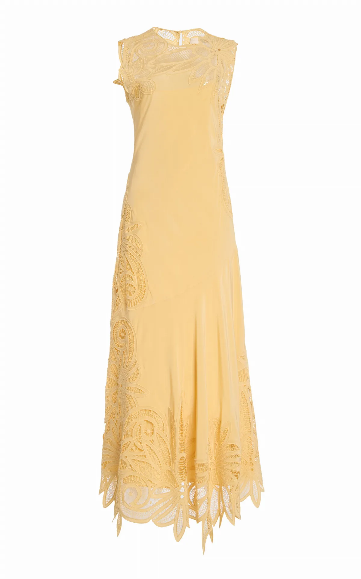 Idra Embroidered Silk Crepe De Chine Maxi Dress by Ulla Johnson