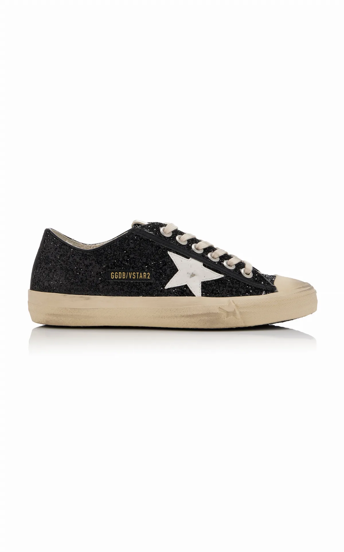V-Star Glittered Sneakers by Golden Goose