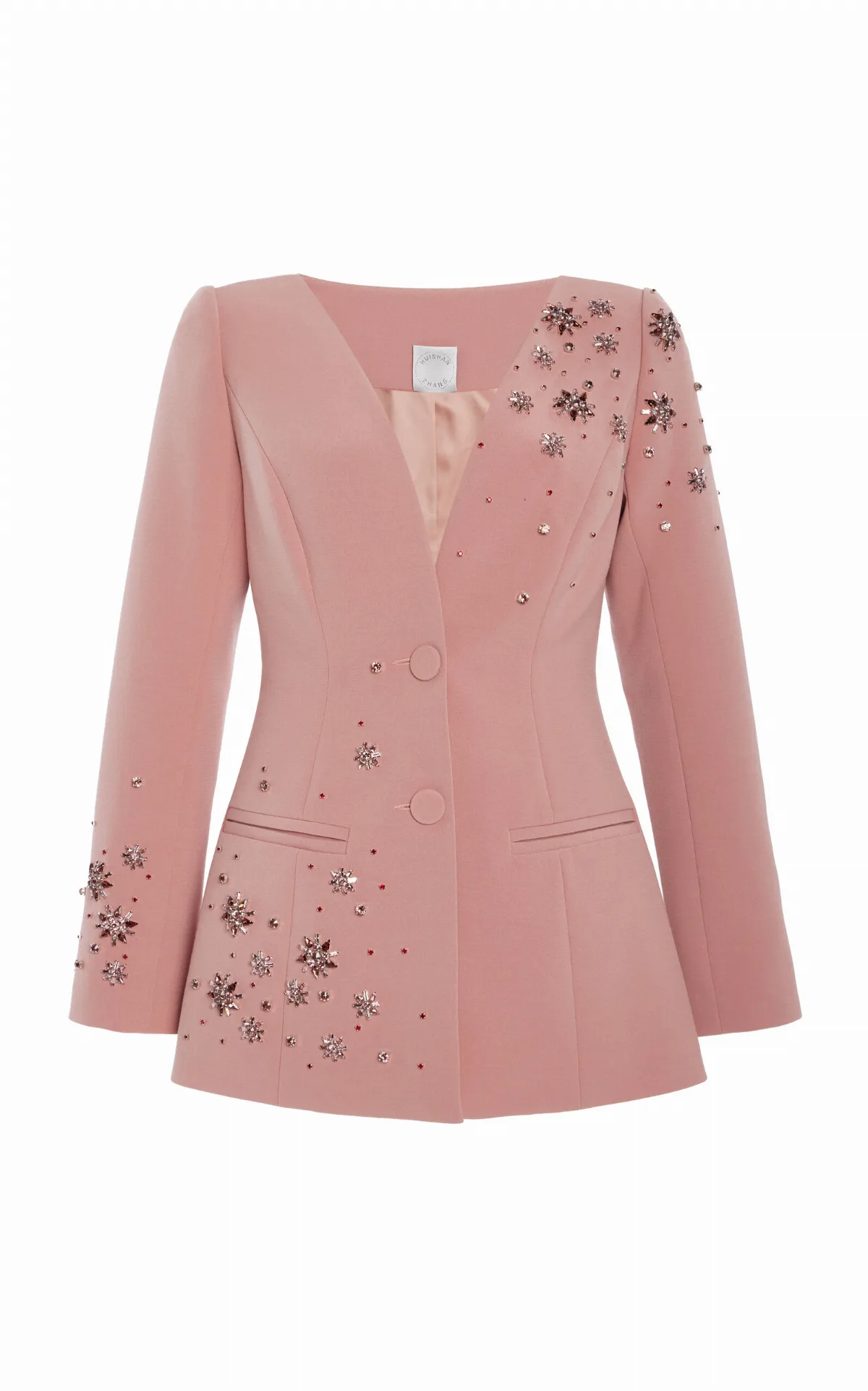 Justine Crystal-Embellished Suiting Blazer