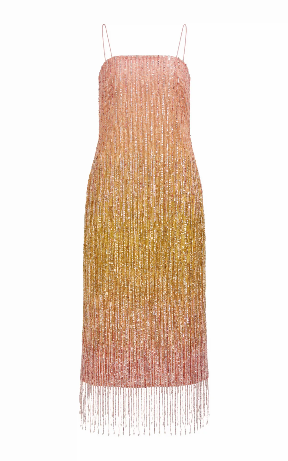 Amulet Sequined Linen-Blend Midi Dress by Aje