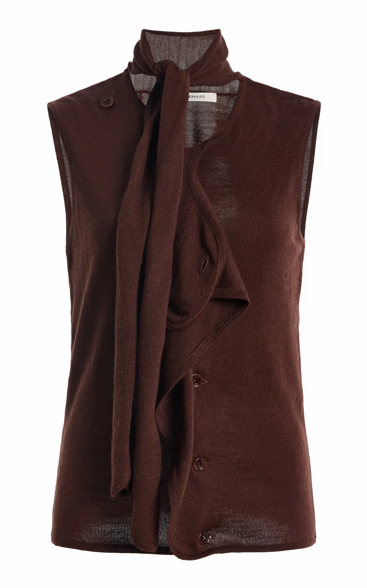 Asymmetrical Jersey Knit Vest by Lemaire