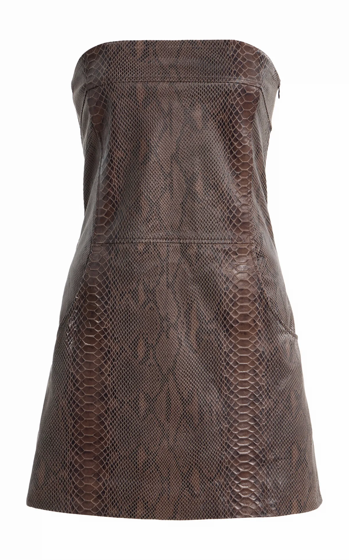 Audrey Leather Mini Dress by Paris Georgia