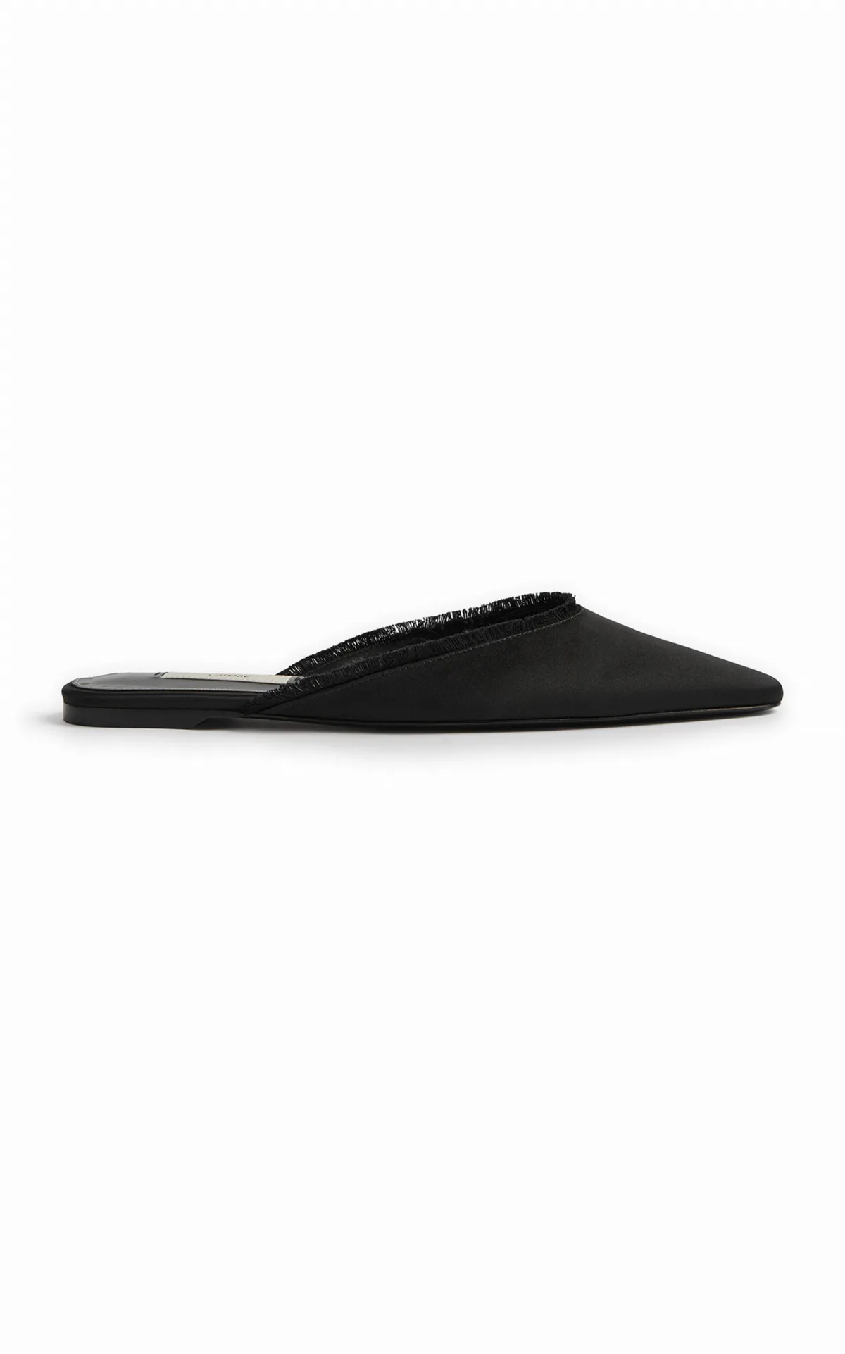 Frayed Satin Lounge Slippers by Toteme