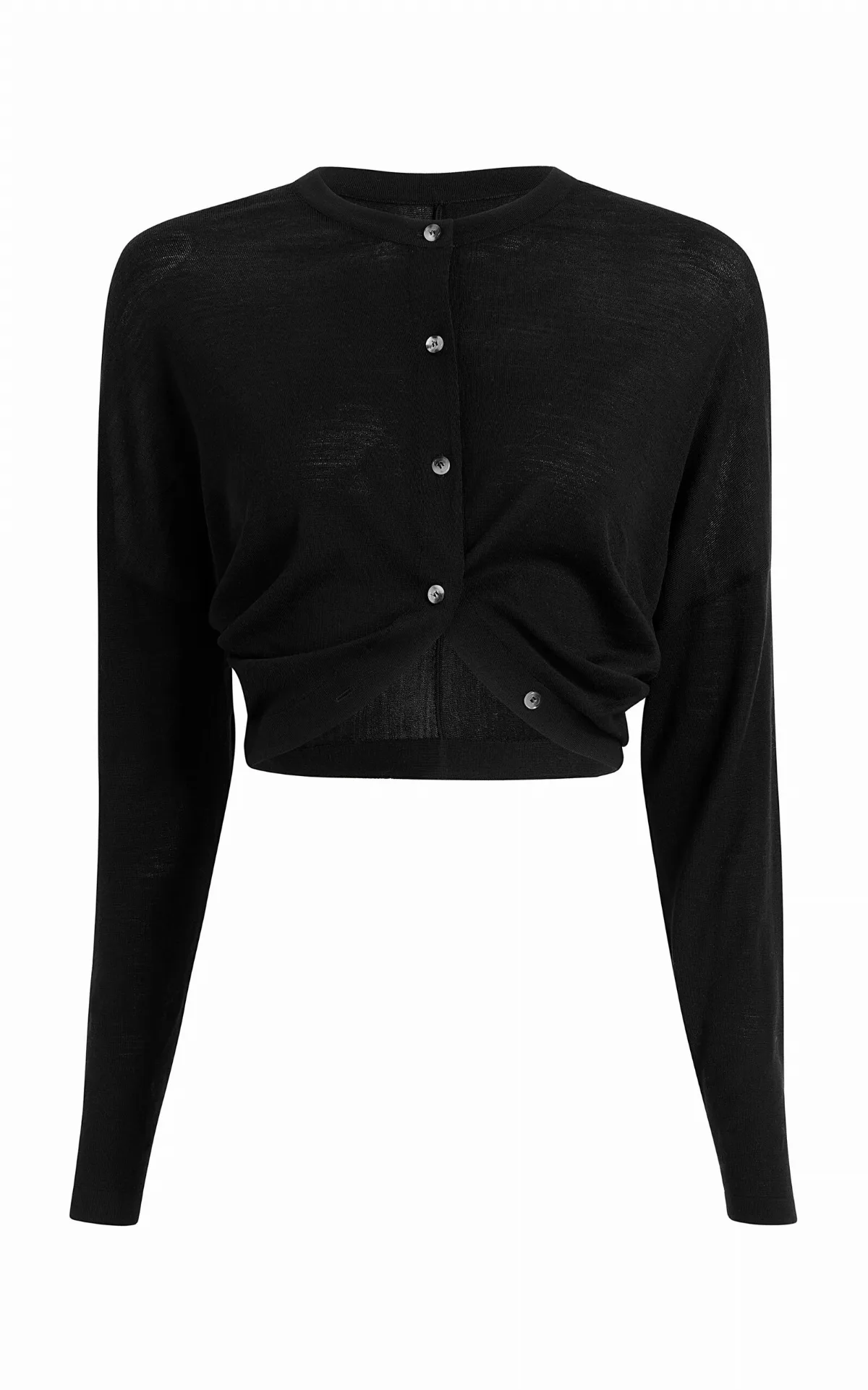 Finn Cropped Merino-Wool Cardigan