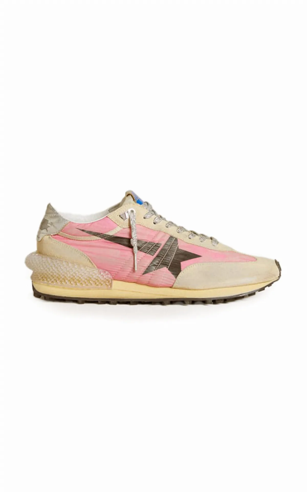 Running Marathon Leather-Trimmed Nylon Sneakers by Golden Goose