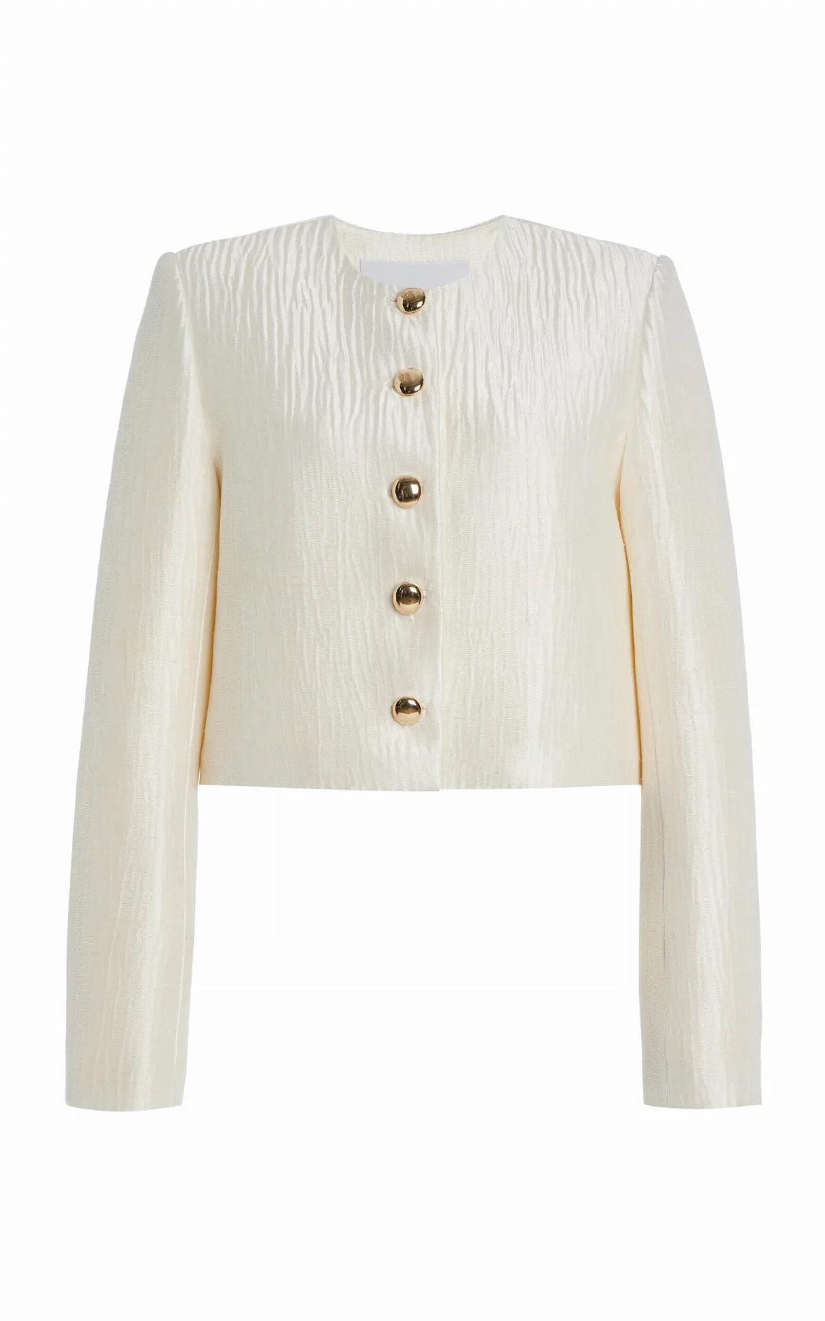 The Ryder Pleated Sponge Silk Jacket by Brandon Maxwell