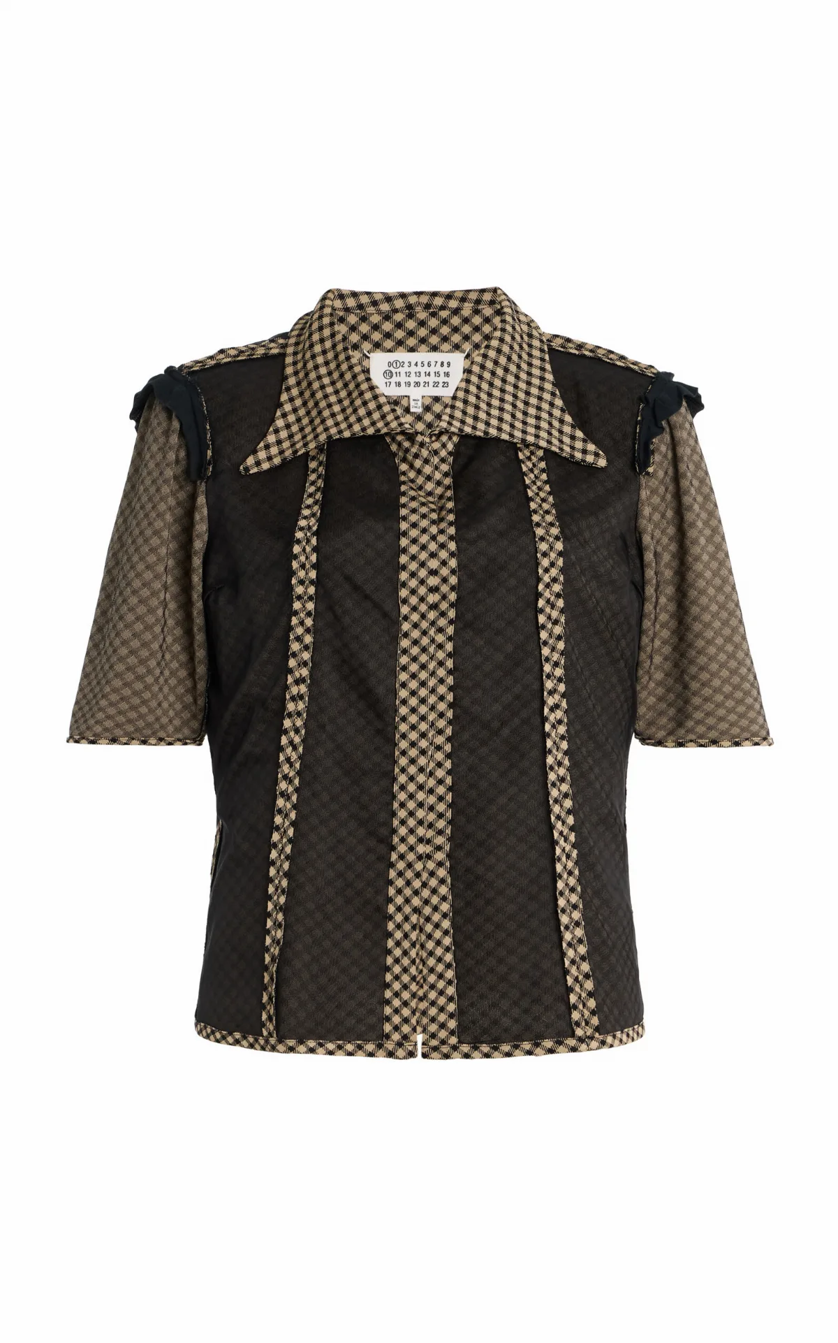 Checked Knit Shirt by Maison Margiela