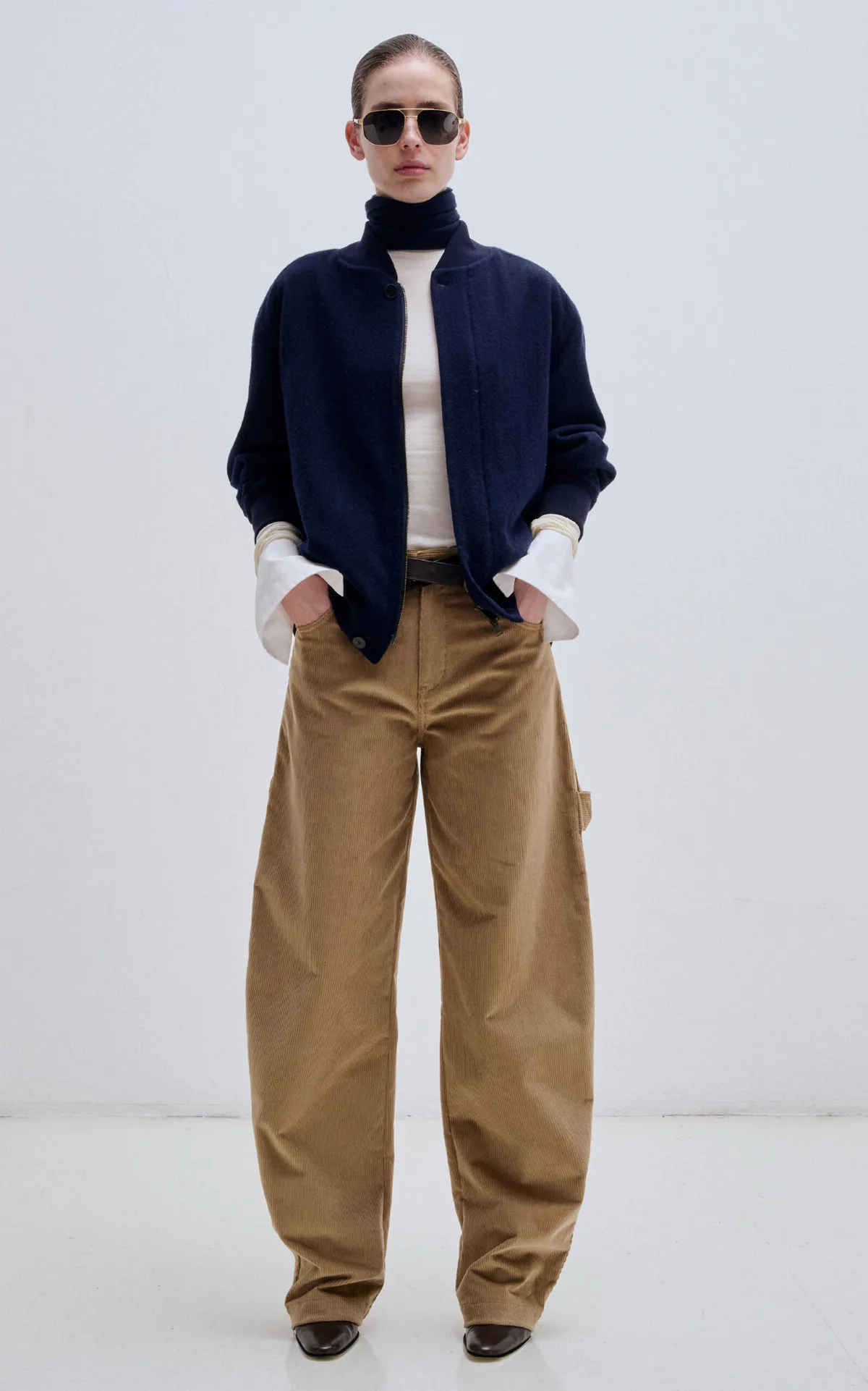 Audrey New Cotton-Blend Barrel-Leg Pants by DARKPARK