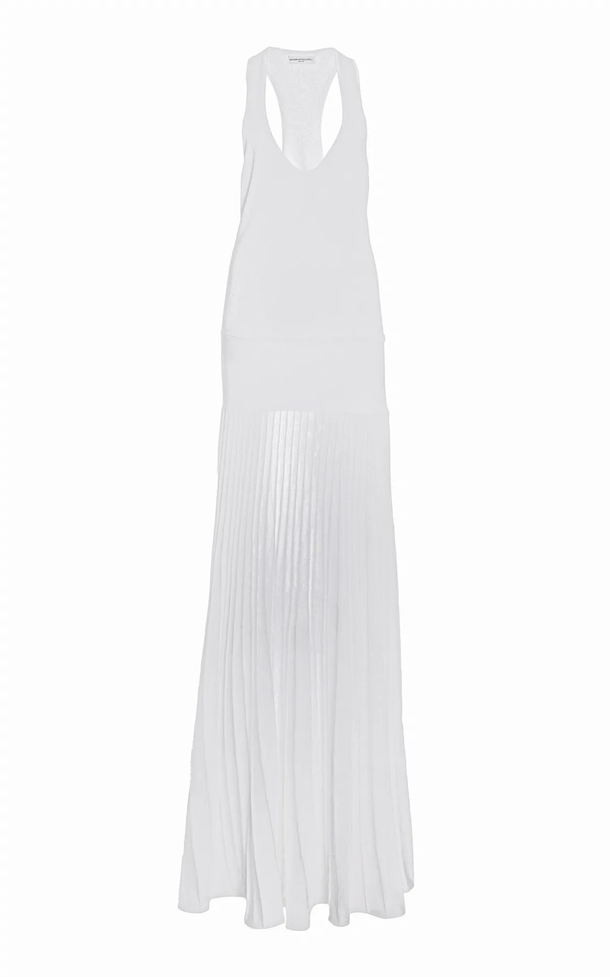 The Delphine Scoop Neck Racer Back Gown by Brandon Maxwell