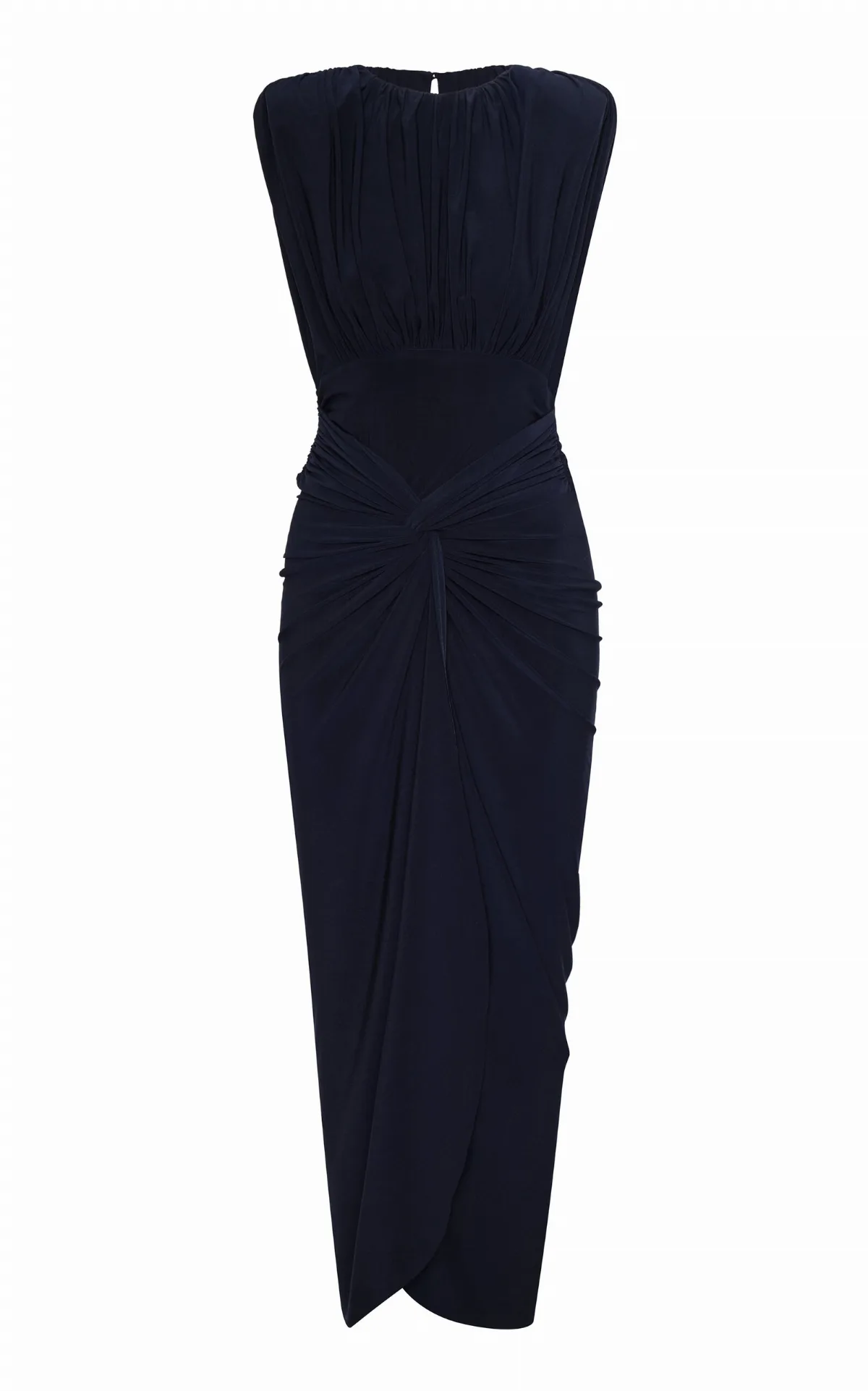 Zambea Draped Midi Dress by Andres Otalora