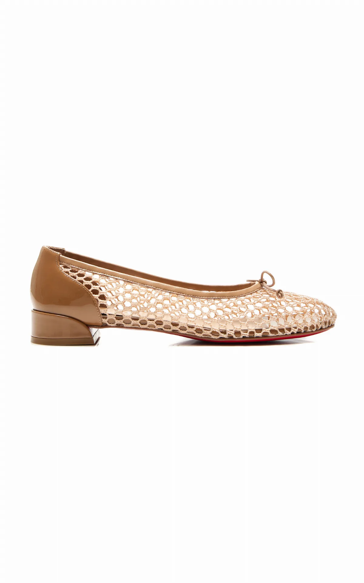 Sweetie Jane Mesh-Cotton Ballet Flats by Christian Louboutin