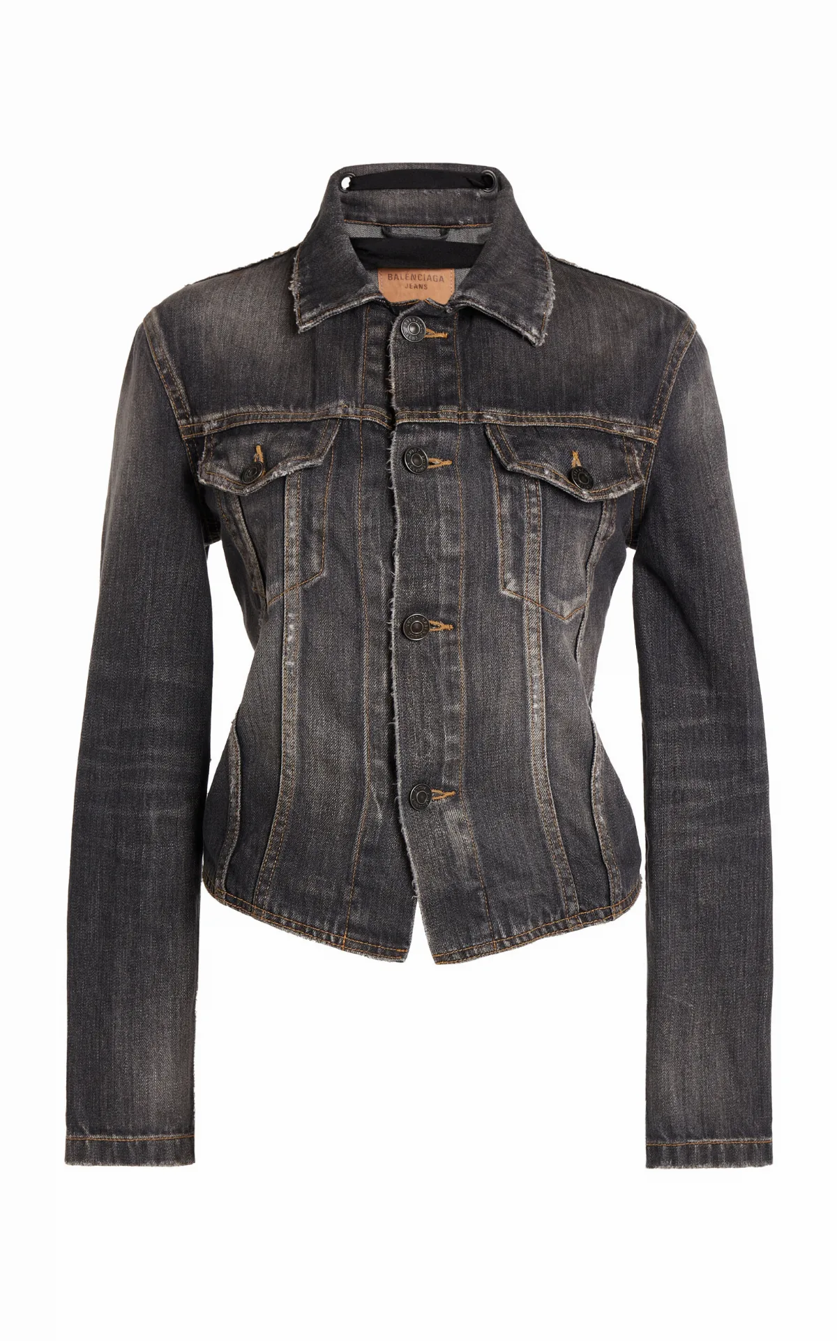 Lace-Up Denim Jacket by Balenciaga