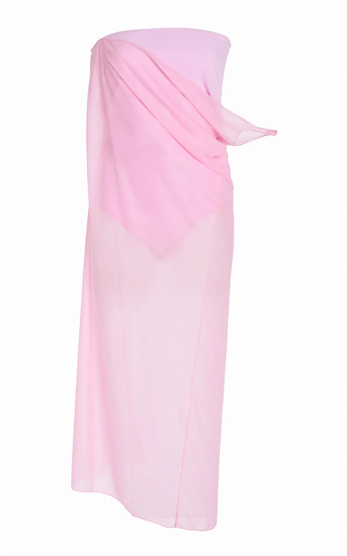 Single-Sleeve Glass Jersey Dress by Courrèges
