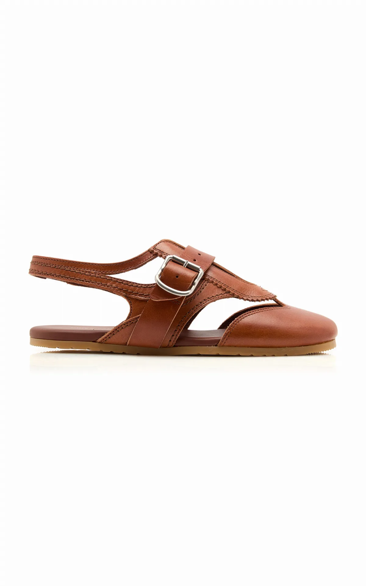 Leather Slingback Flats by Dries Van Noten