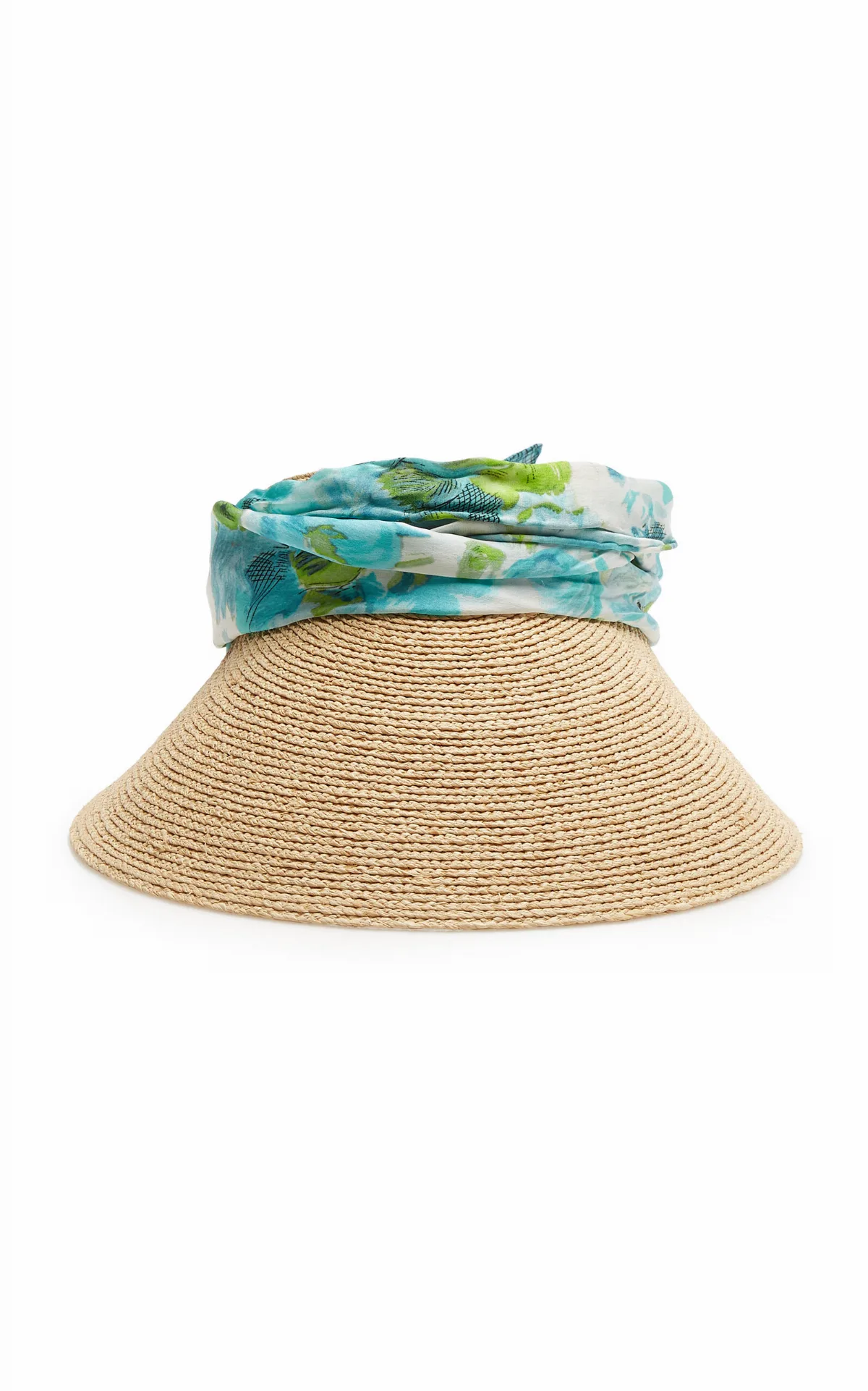 Bouquet Raffia Visor by Chloé