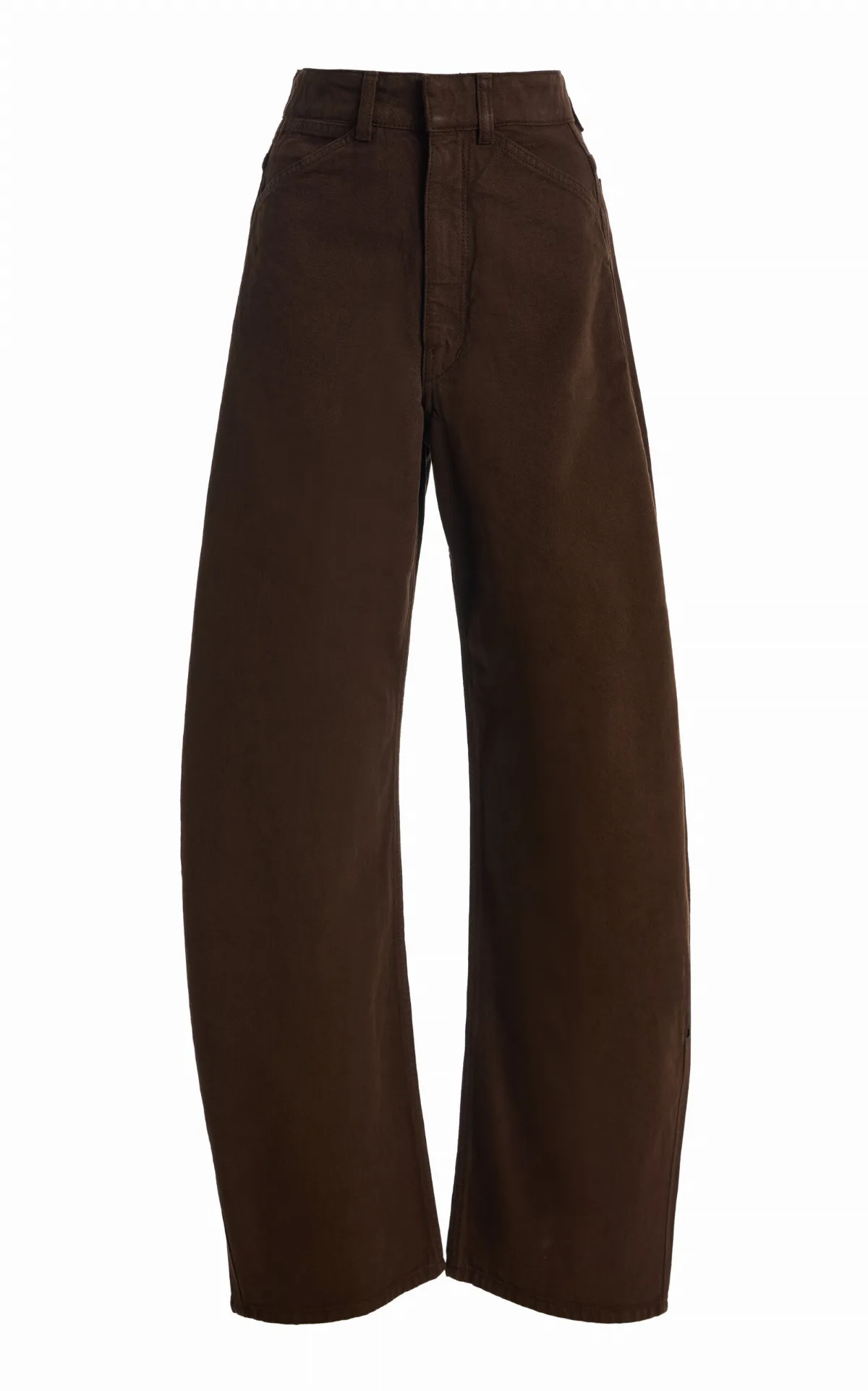 Rigid High-Rise Curved-Leg Jeans