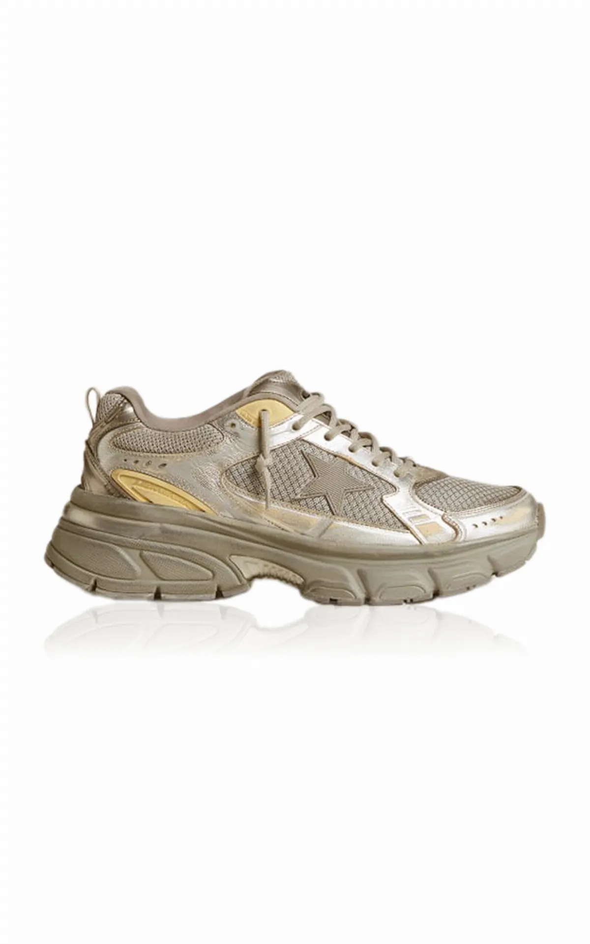 Lightstar Laminated Leather Sneakers by Golden Goose