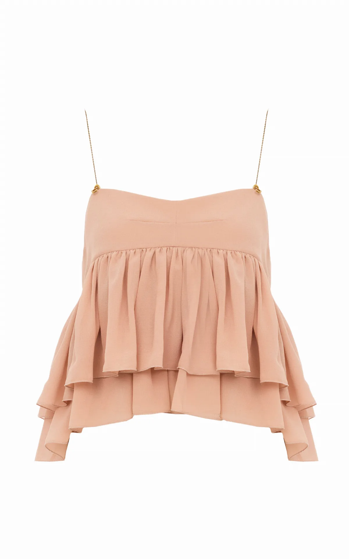 Silk Tiered Georgette Top by Chloé