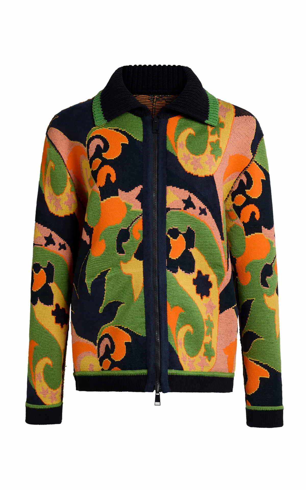 Zipped Knit Cardigan by Etro