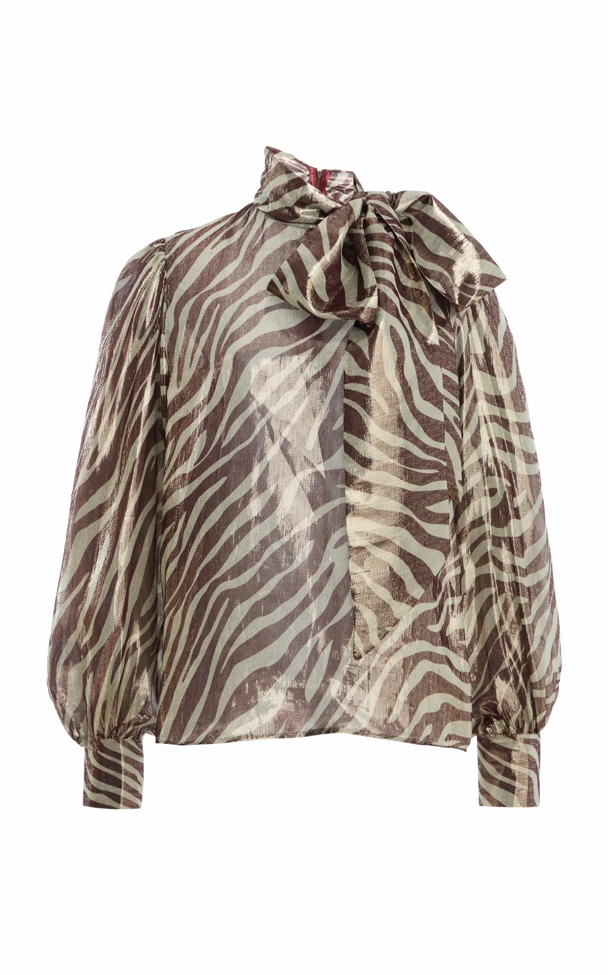 Winona Pussy-Bow Silk Top by FRANÇOISE
