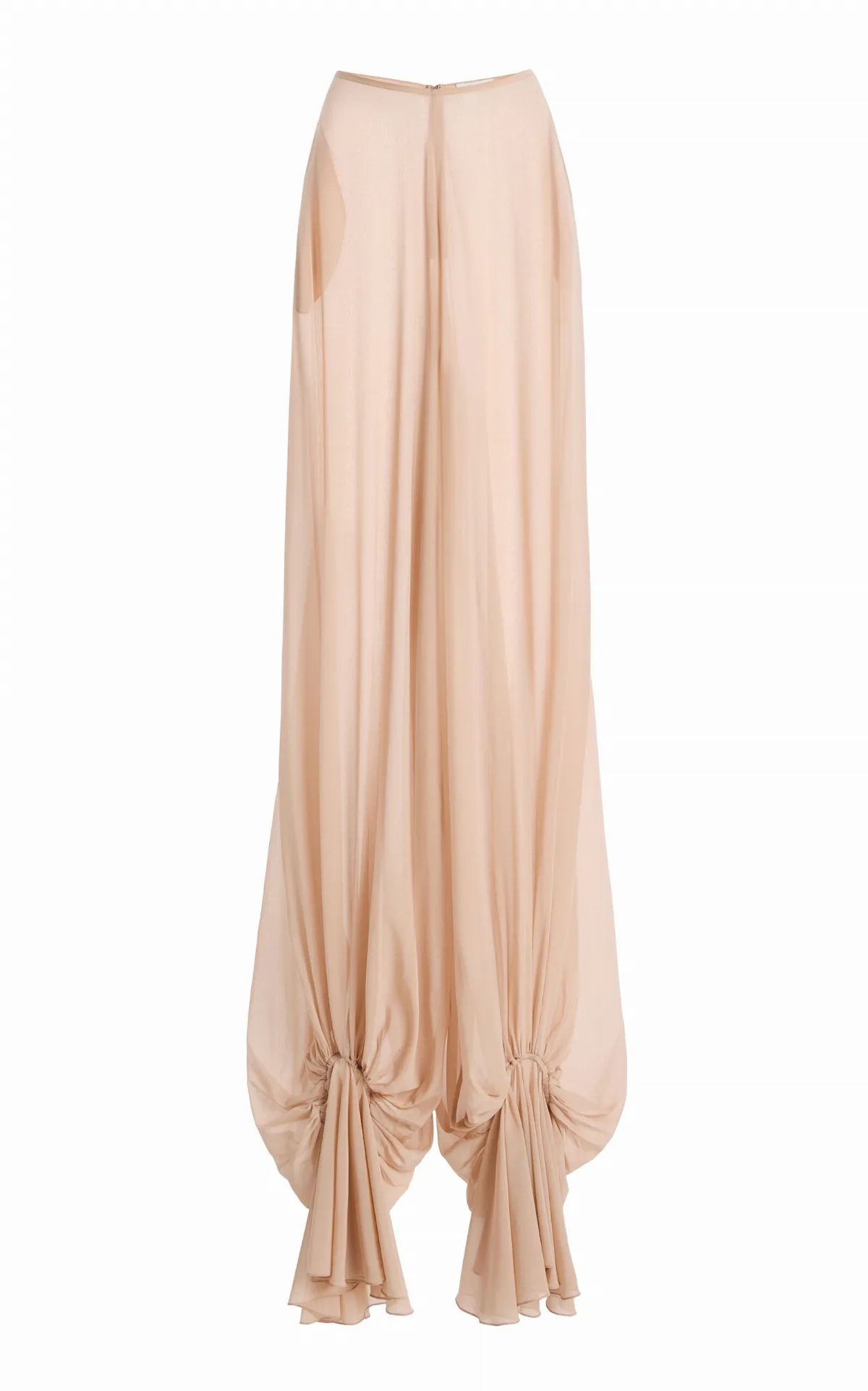 Ceres Ruffled Silk Wide-Leg Pants by Harithand