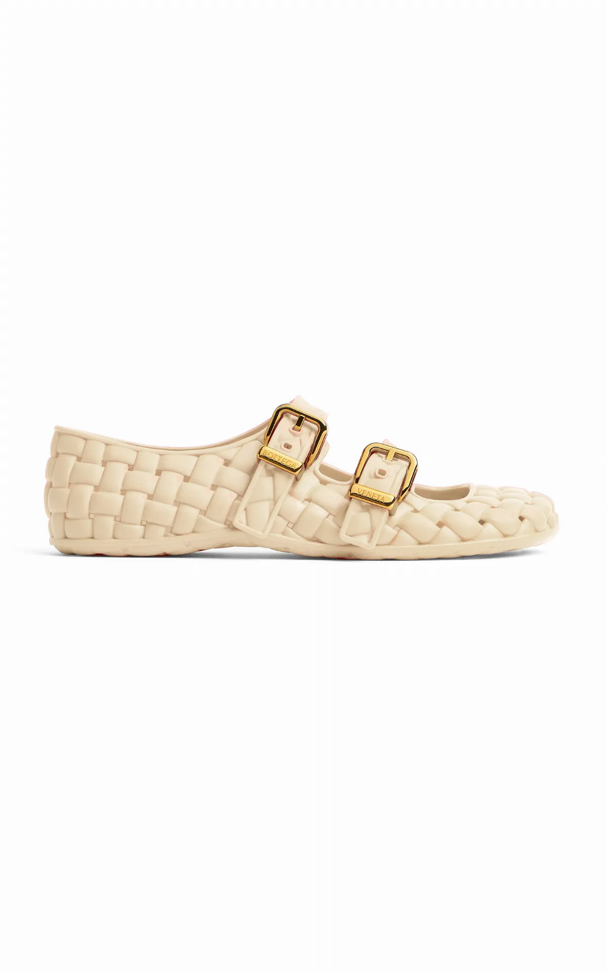 Amy Mary-Jane Rubber Ballet Flats by Bottega Veneta