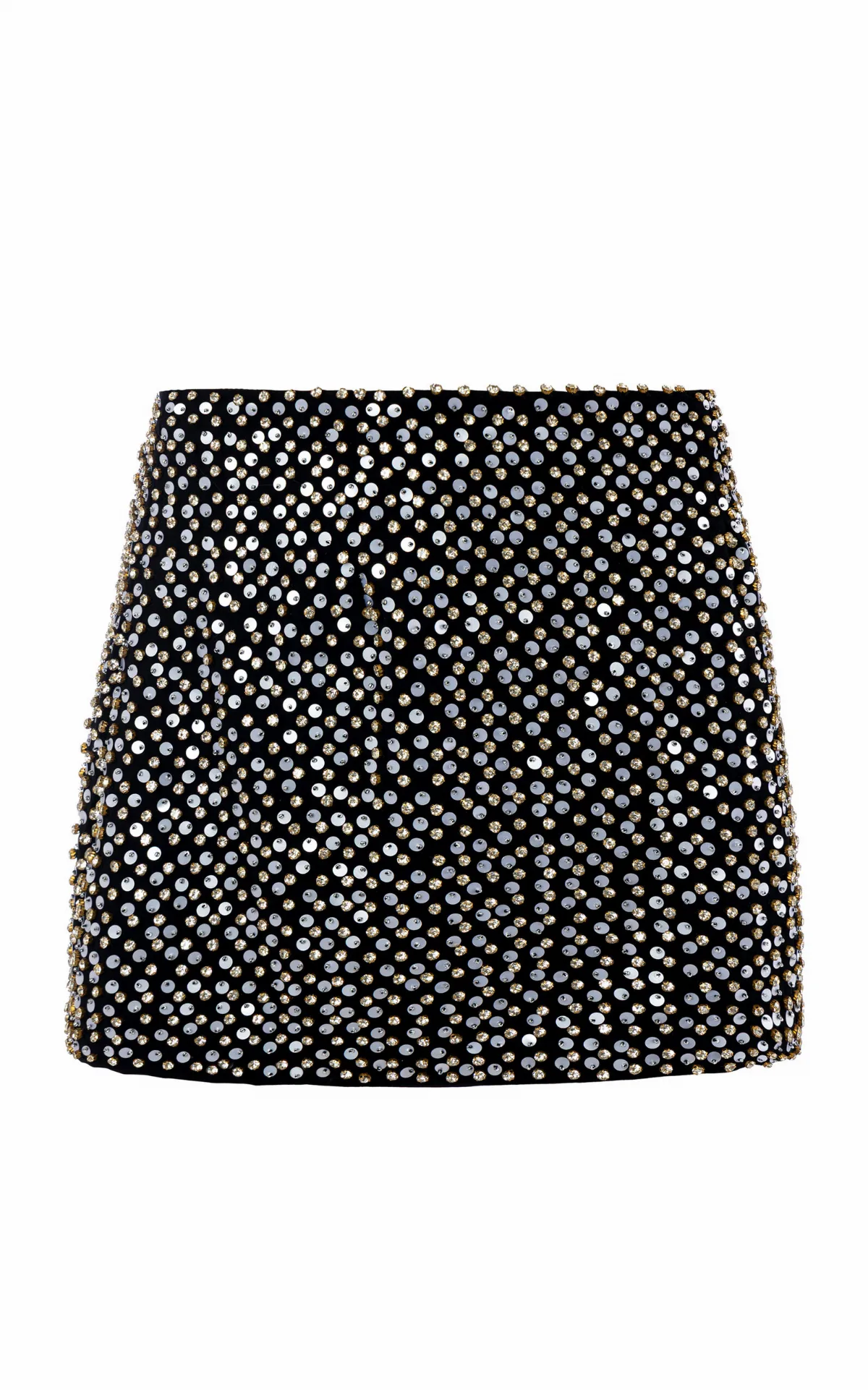 Nyx Constellation Bloom Embellished Suiting Mini Skirt by La Fuori