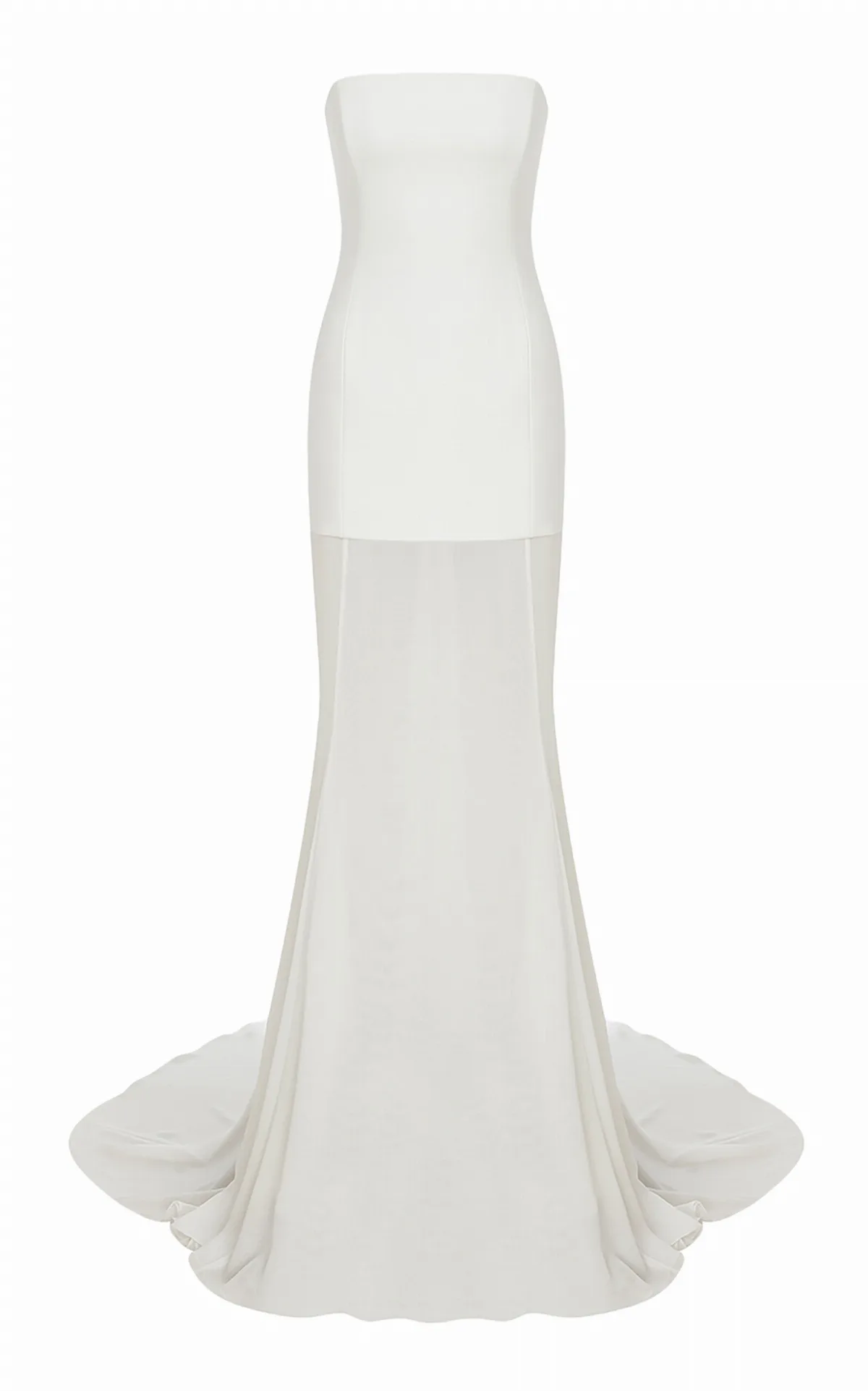 Isabel Sheer-Paneled Crepe-Chiffon Gown by ILA THE BRAND