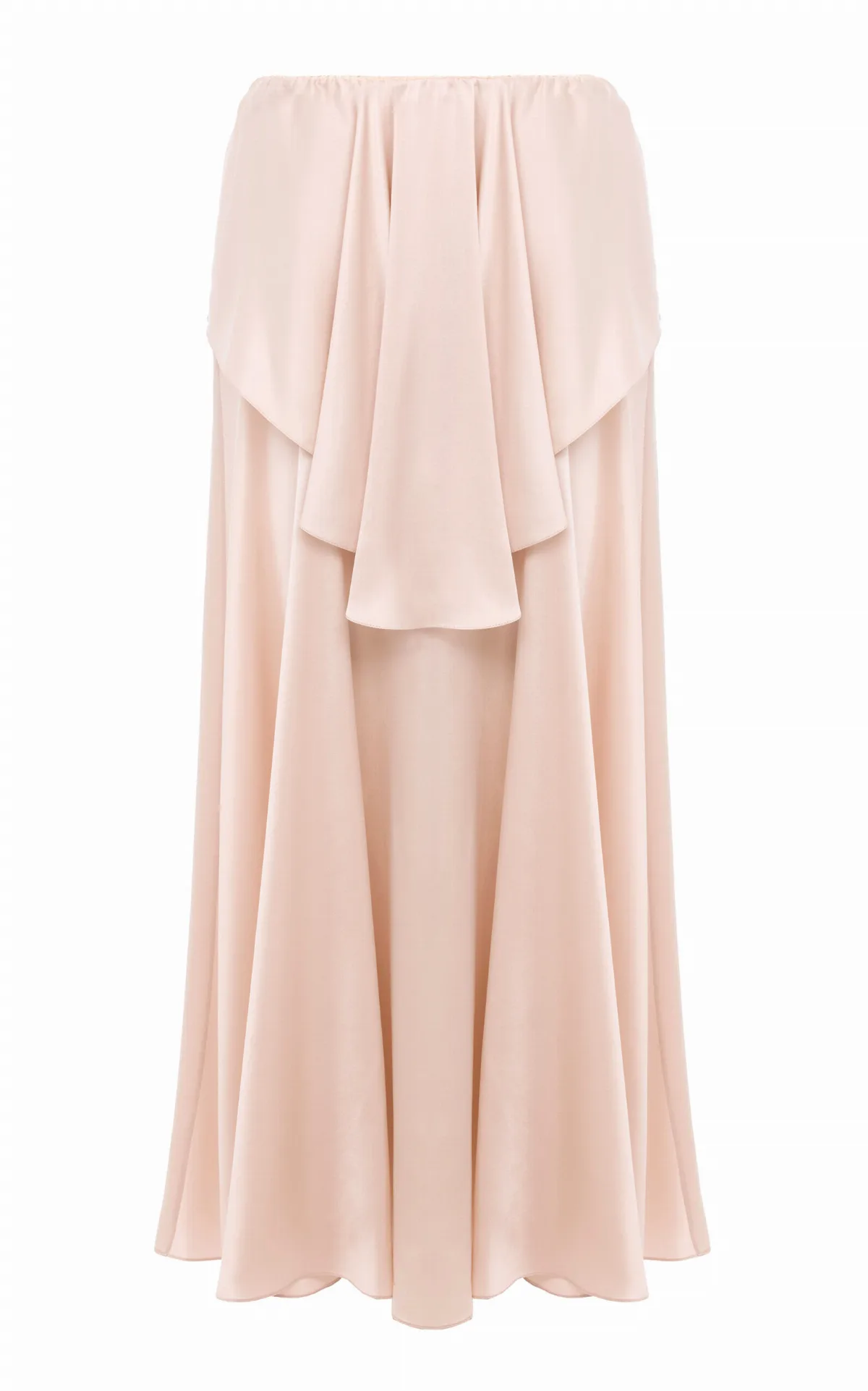 Draped Washed Silk Satin Maxi Skirt by Chloé