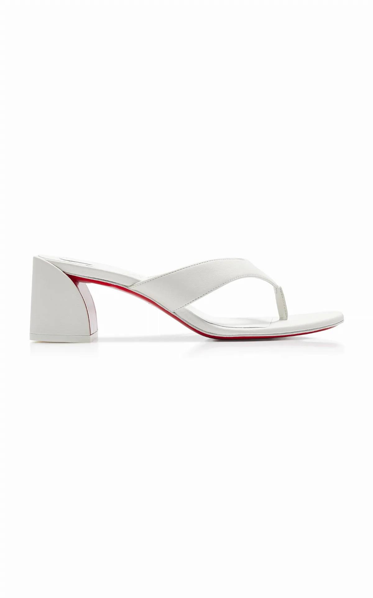 Janetonga 55mm Leather Thong Sandals by Christian Louboutin