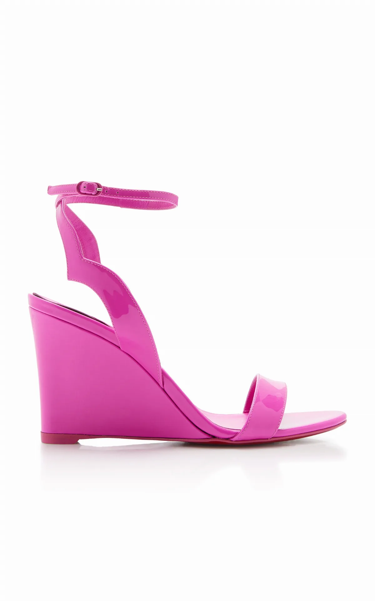 Zeppa Chick 85mm Patent Leather Wedges by Christian Louboutin