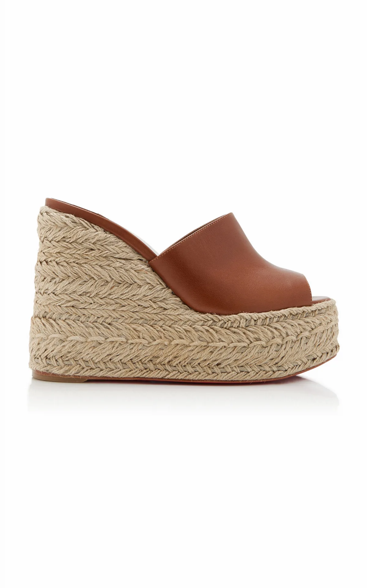 Ariella 130mm Leather Wedge Sandals by Christian Louboutin